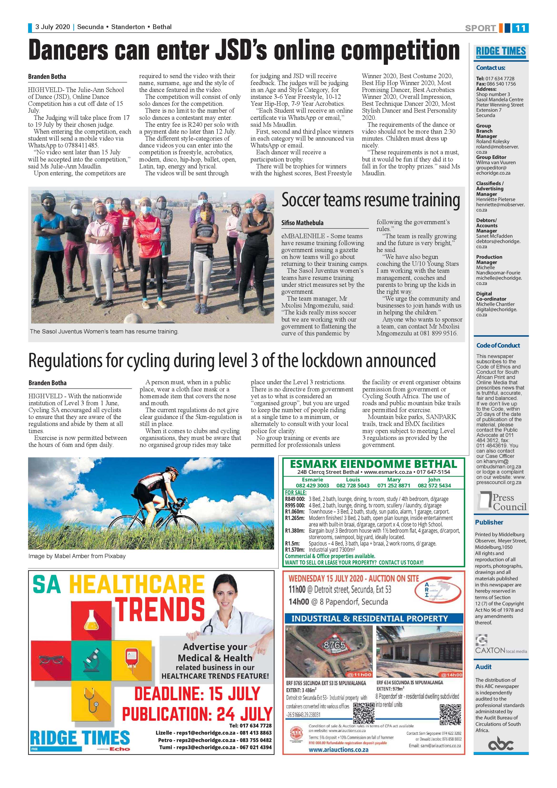 Ridge Times 3 July 2020 page 11