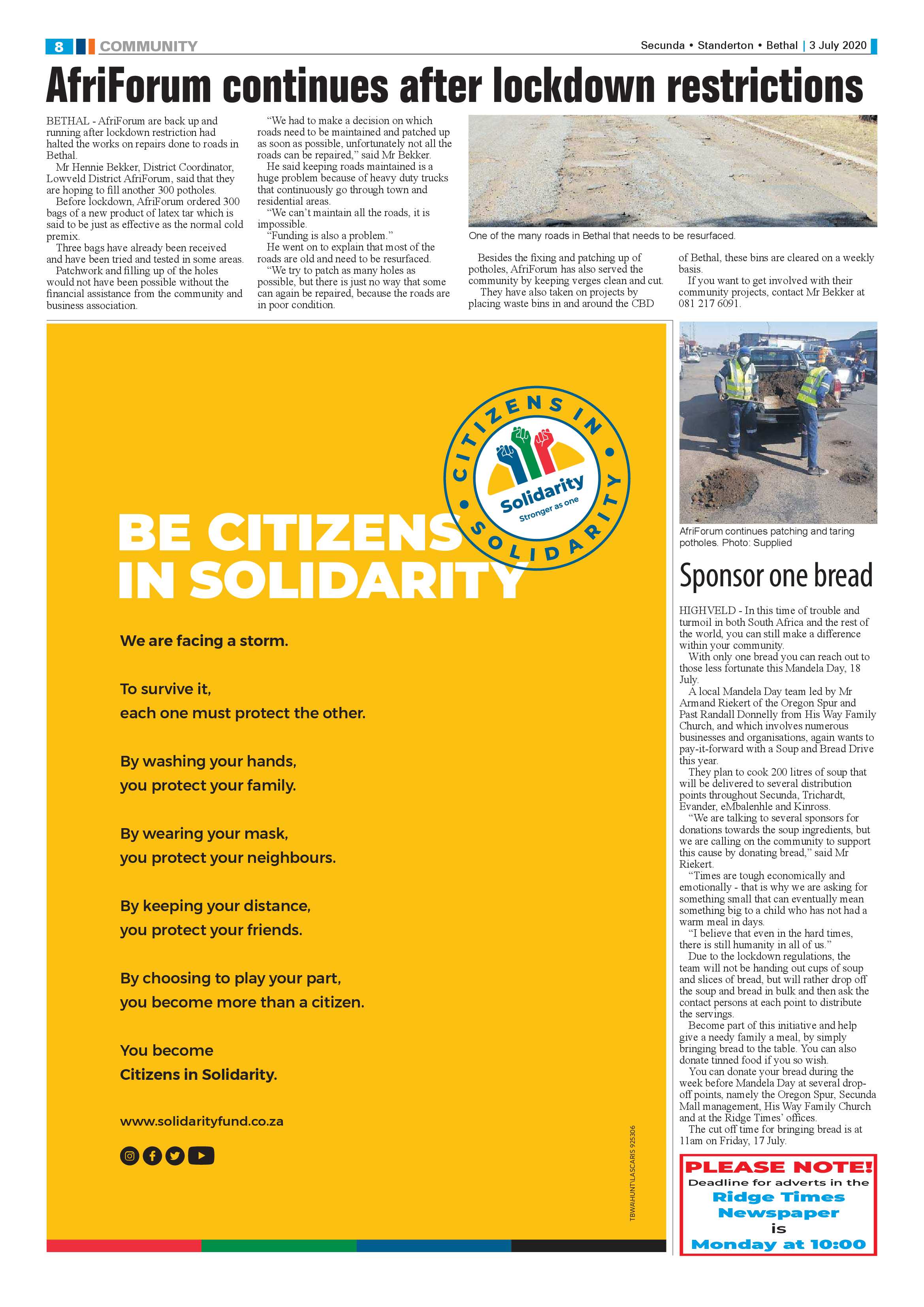 Ridge Times 3 July 2020 page 8