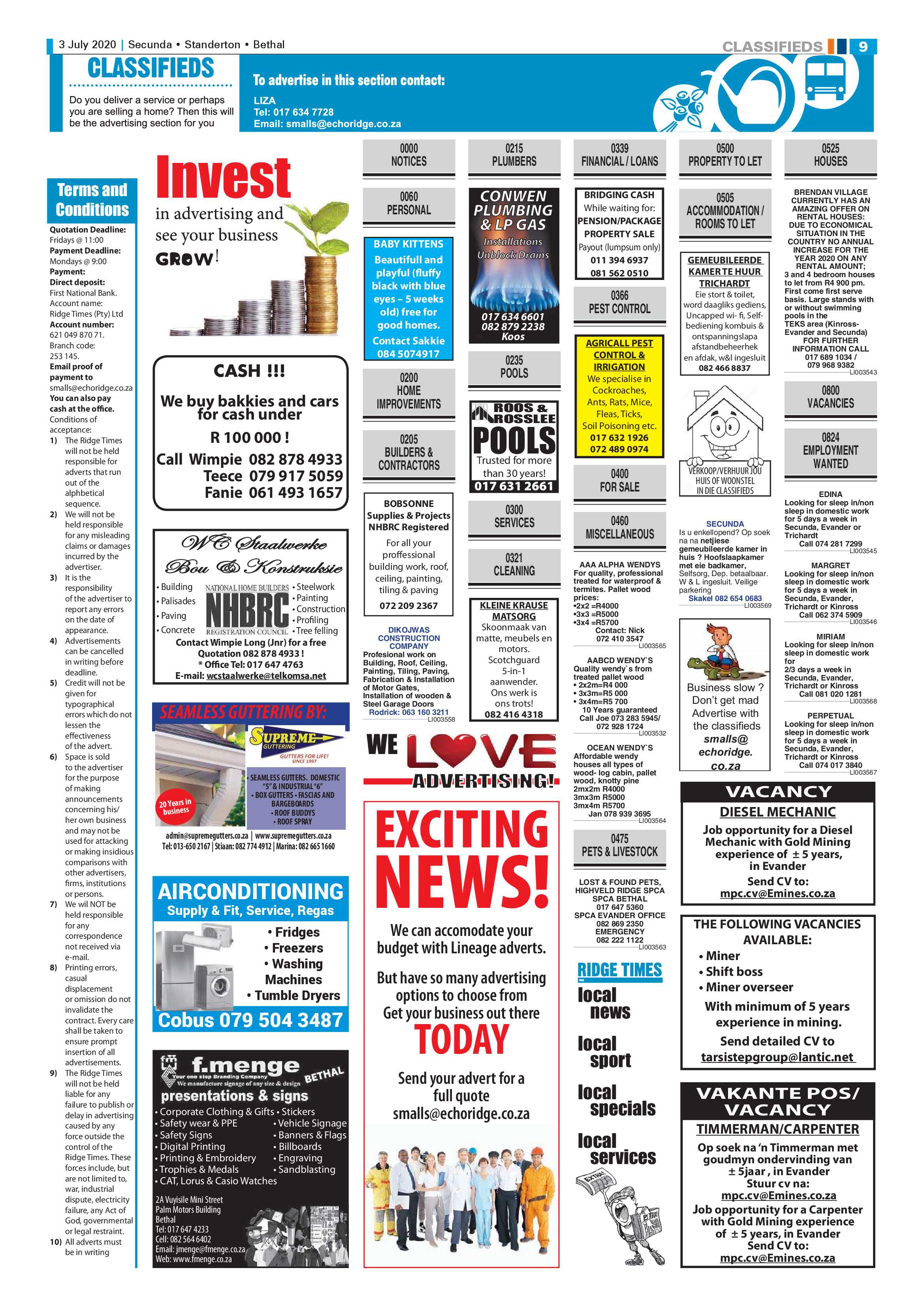 Ridge Times 3 July 2020 page 9