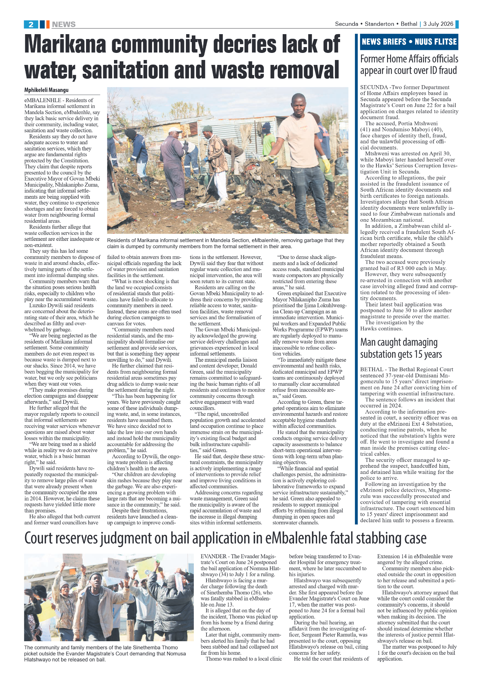 Ridge Times 3 July 2026 page 2