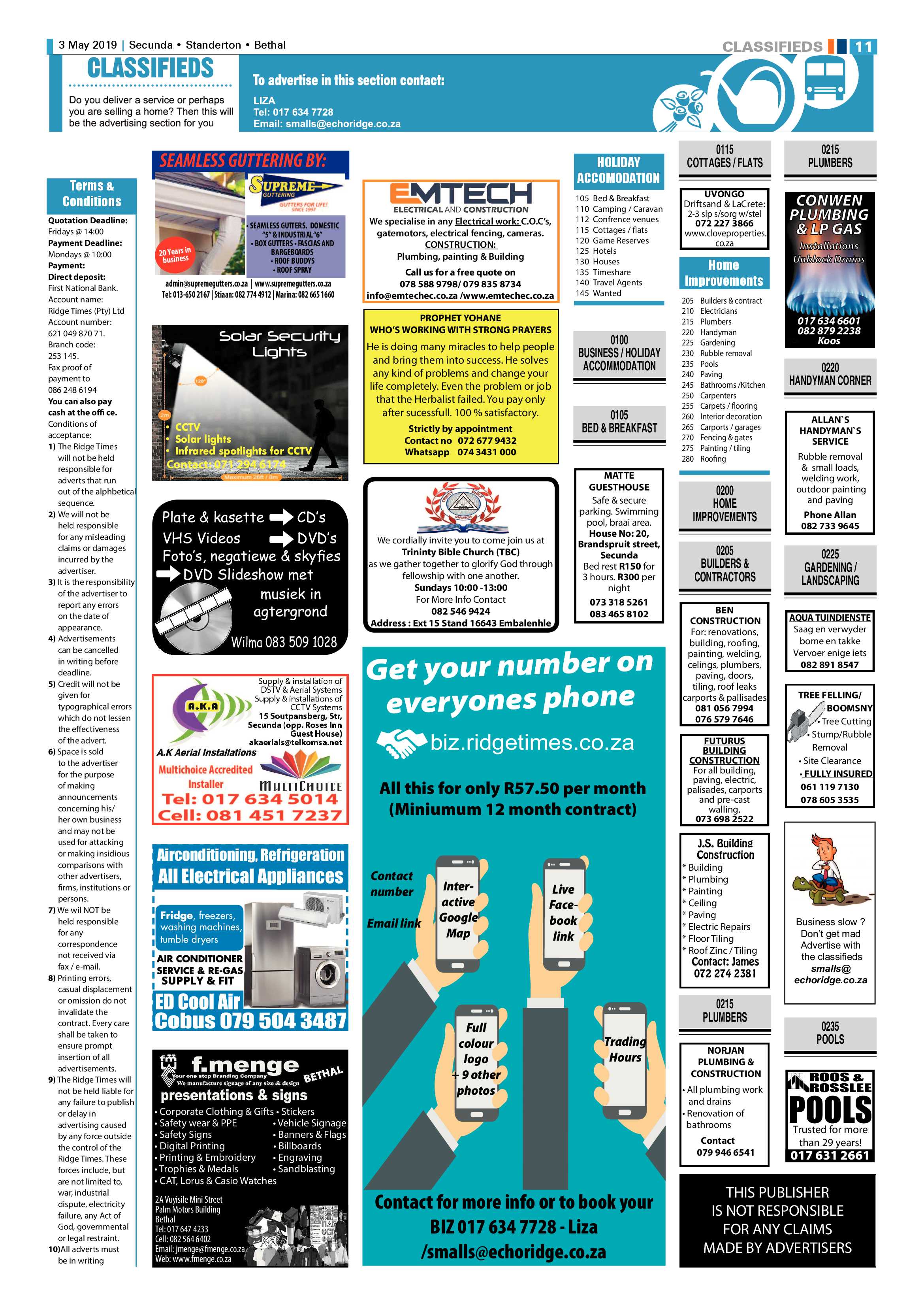Ridge Times 3 May 2019 page 11