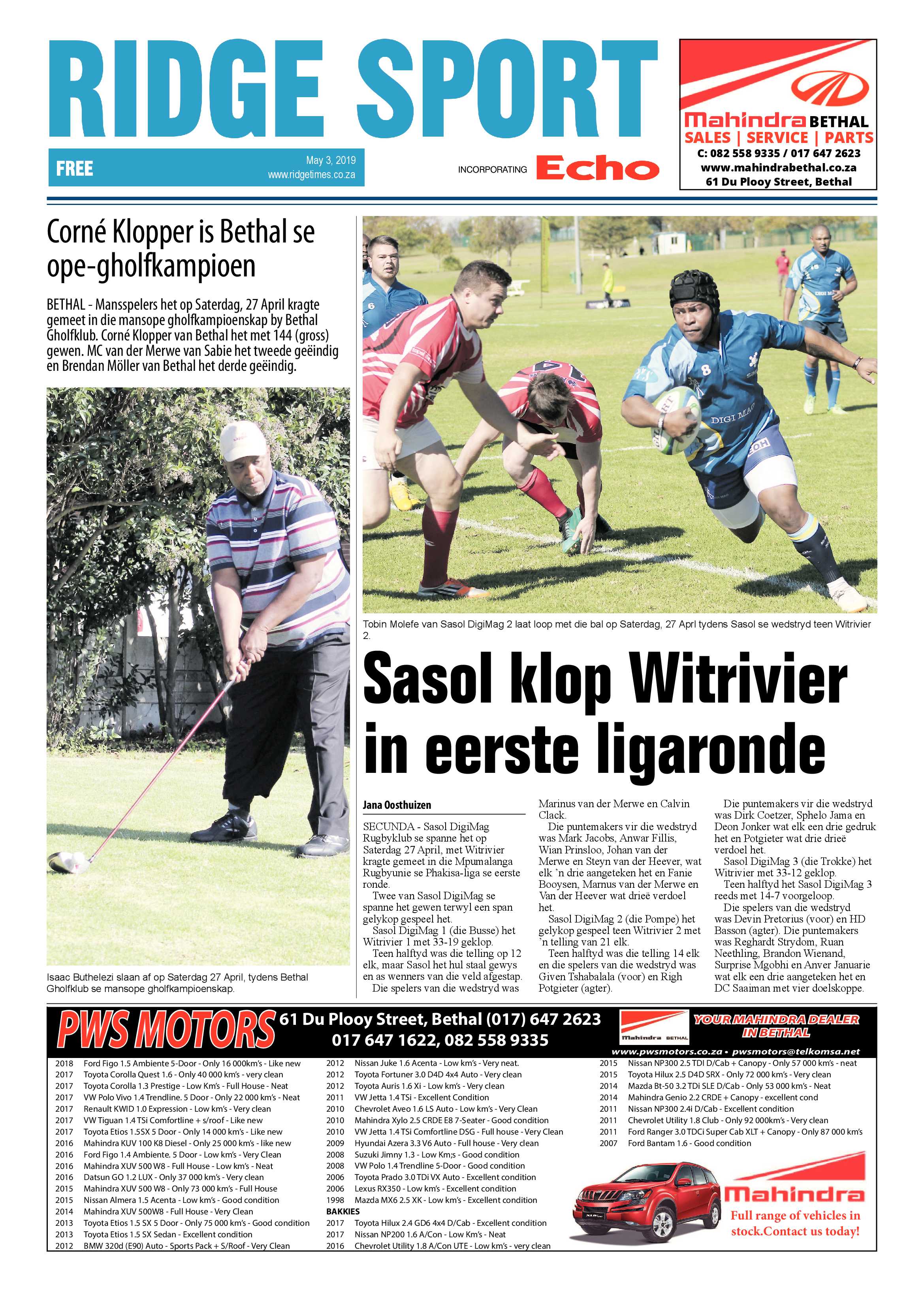 Ridge Times 3 May 2019 page 16