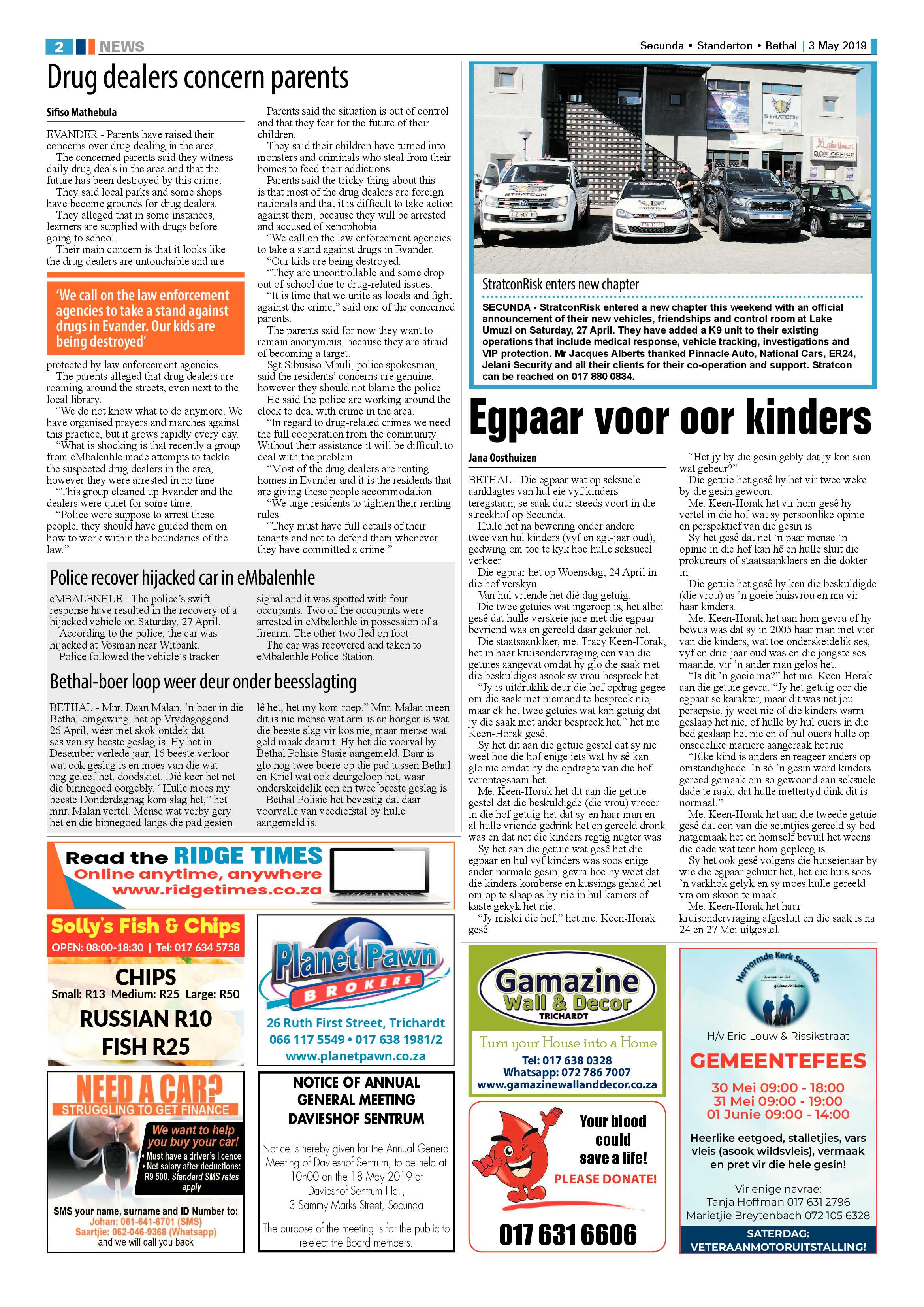 Ridge Times 3 May 2019 page 2