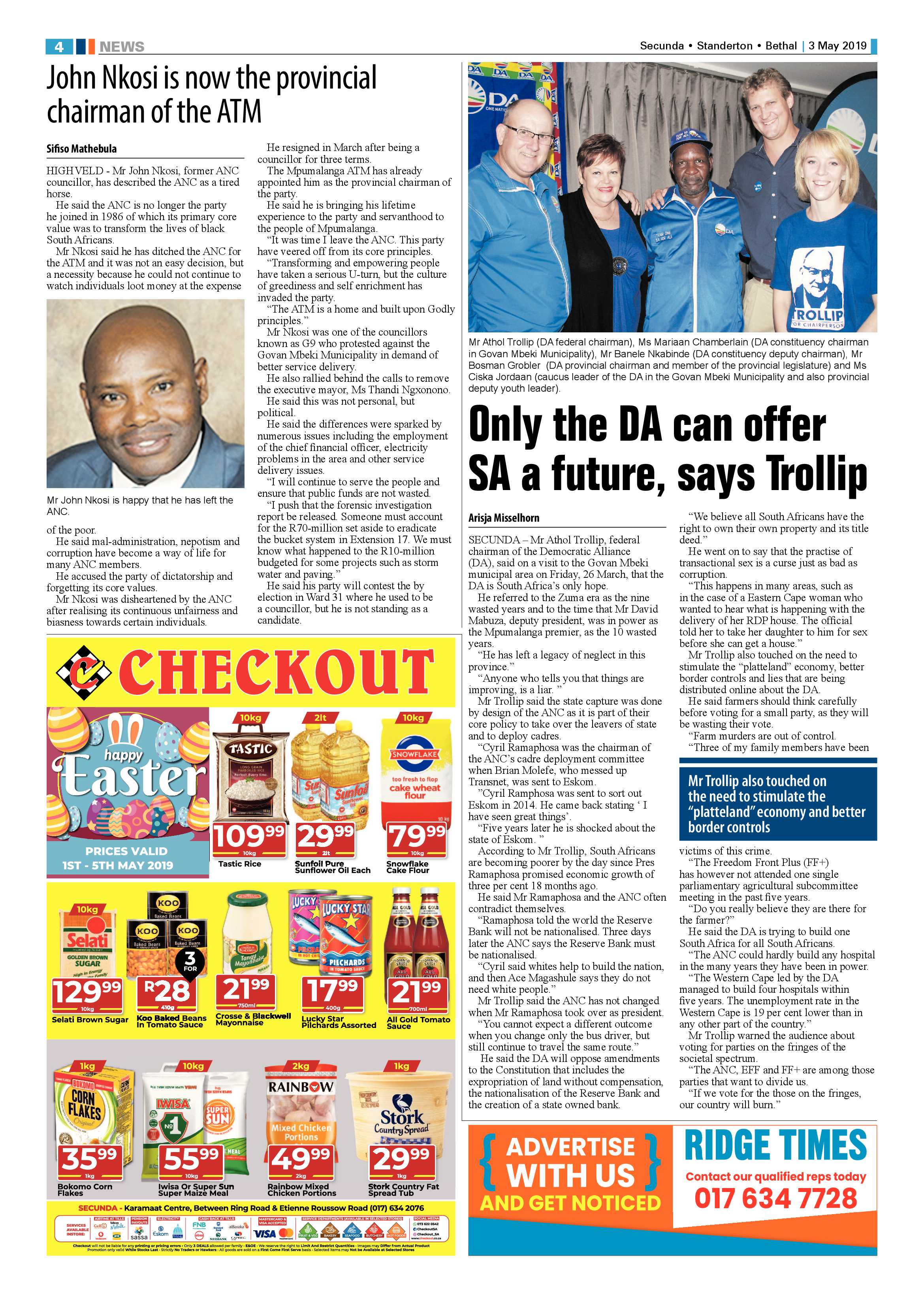 Ridge Times 3 May 2019 page 4
