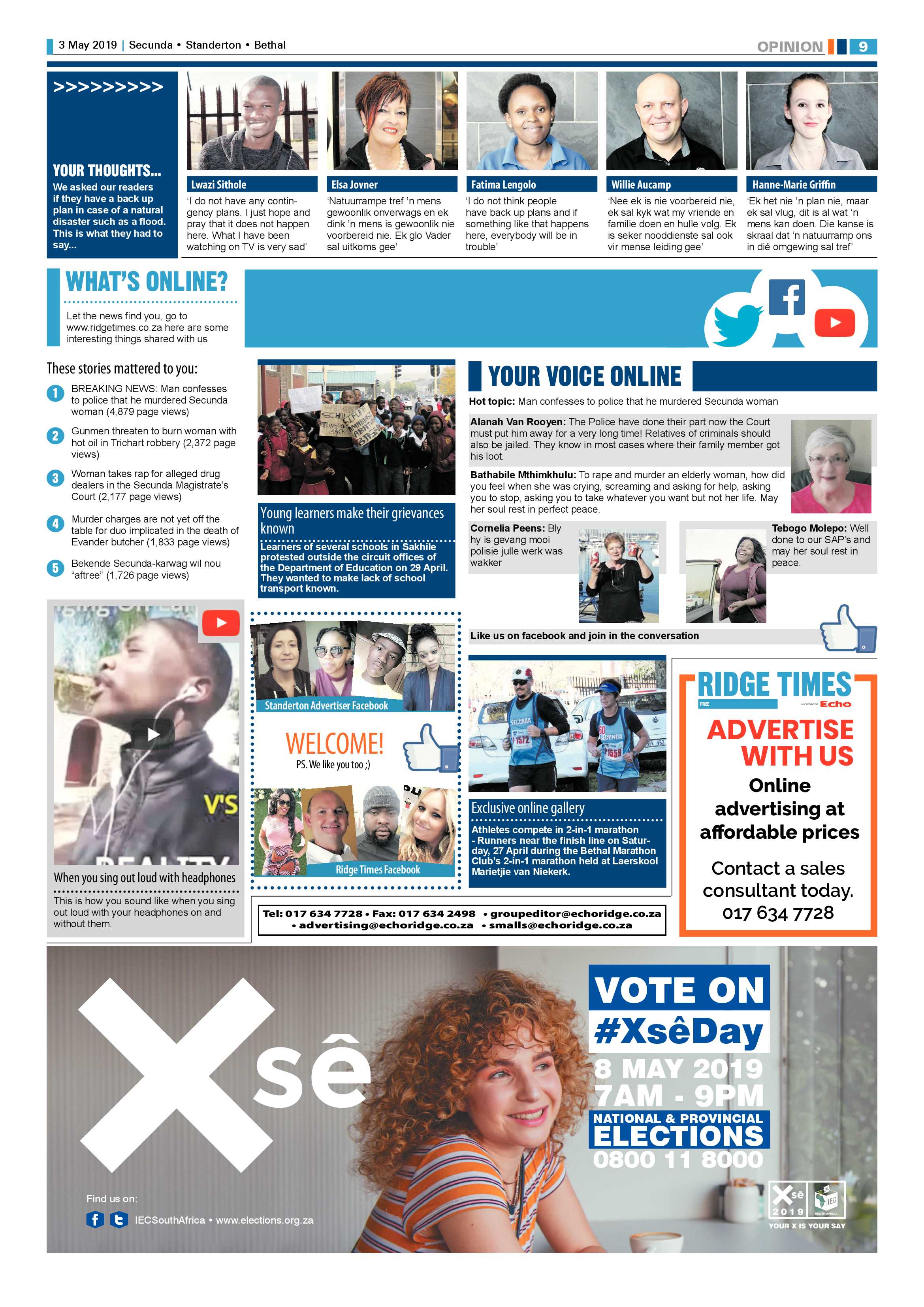 Ridge Times 3 May 2019 page 9