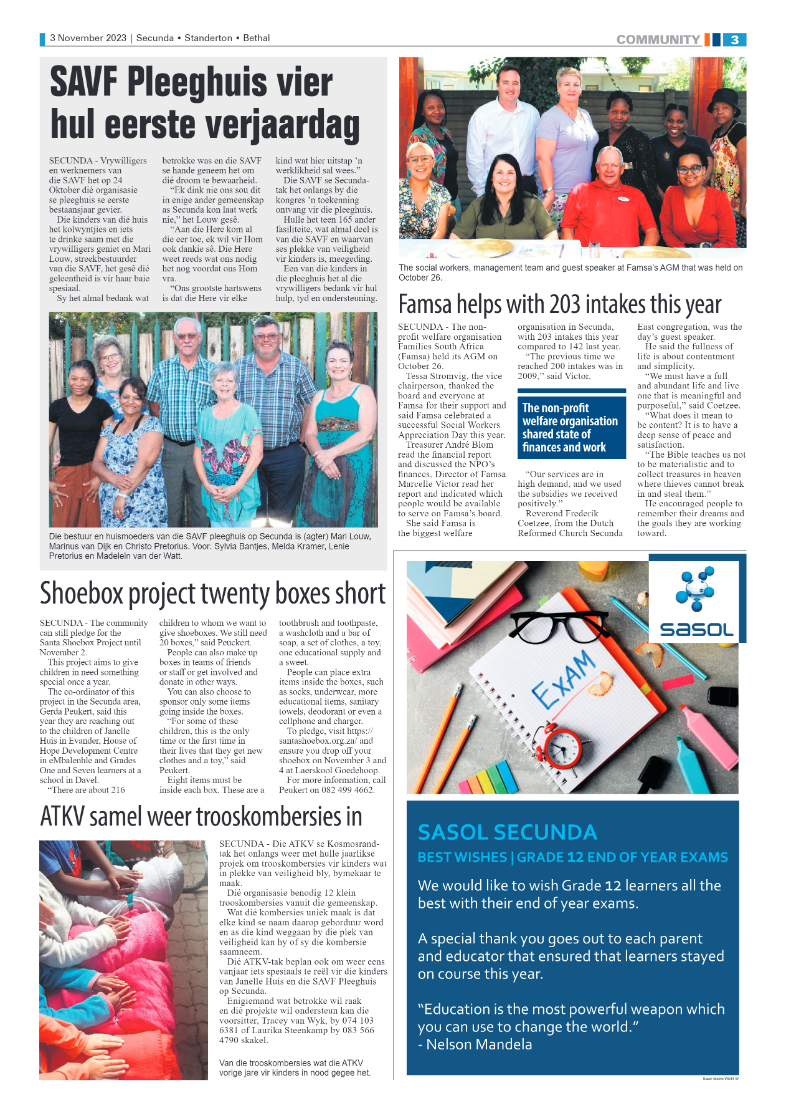 Ridge Times 3 November 2023 page 3