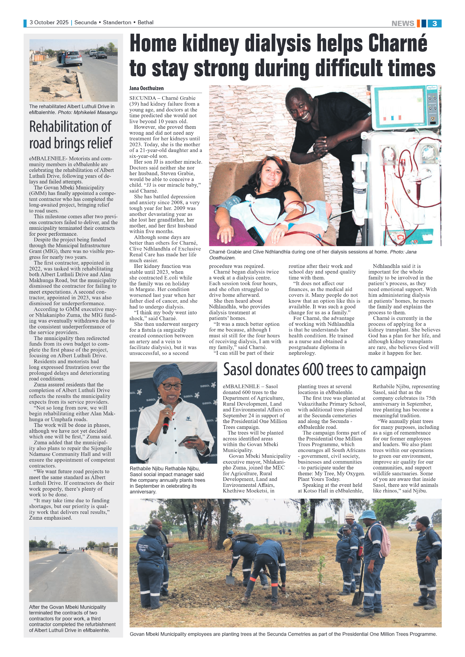 Ridge Times 3 October 2025 page 3