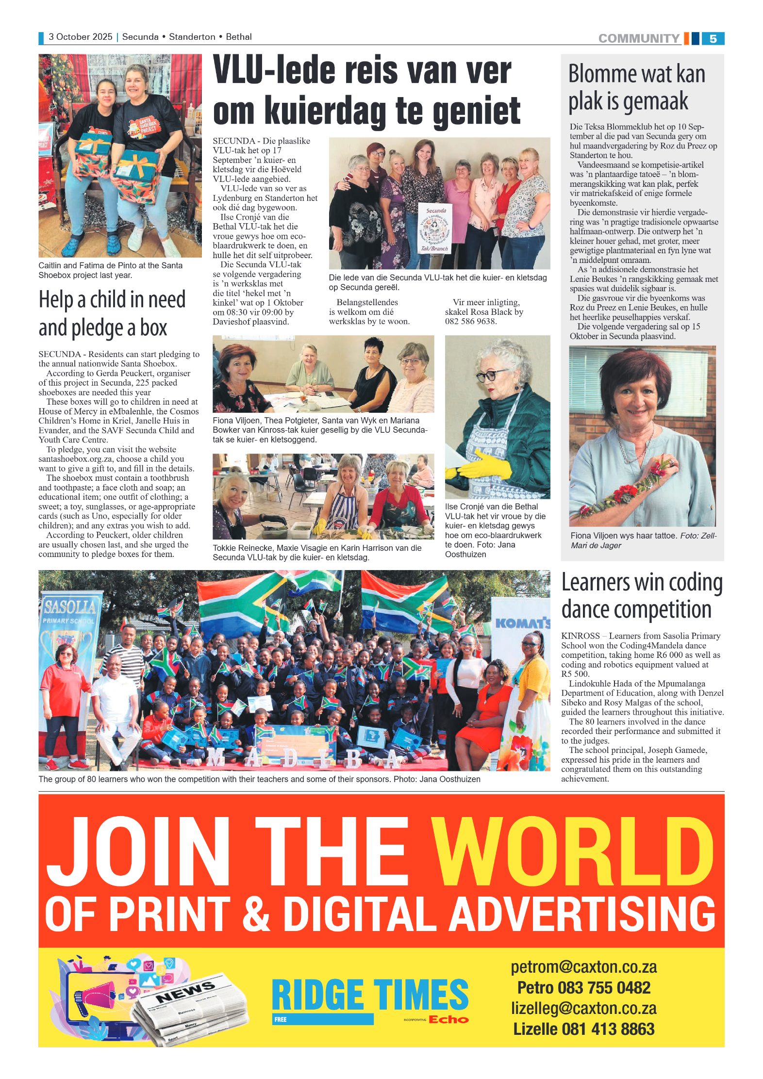 Ridge Times 3 October 2025 page 5