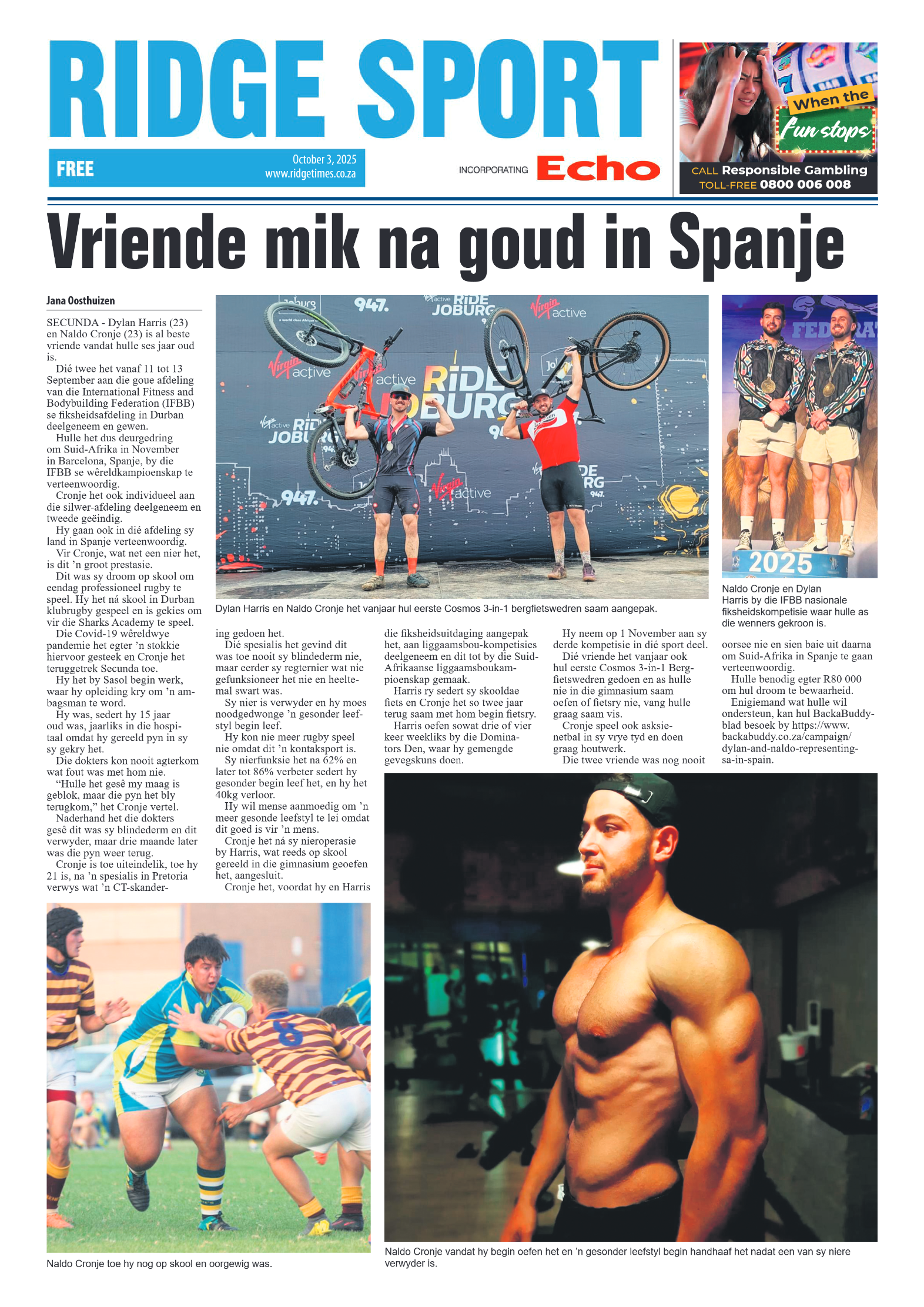 Ridge Times 3 October 2025 page 8