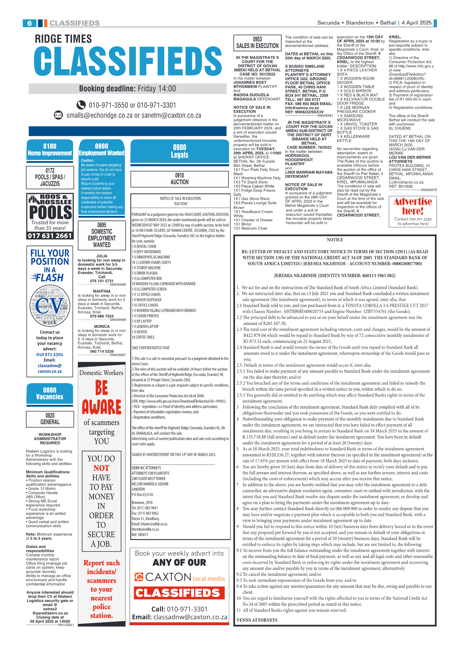 Ridge Times 4 April 2025 page 6