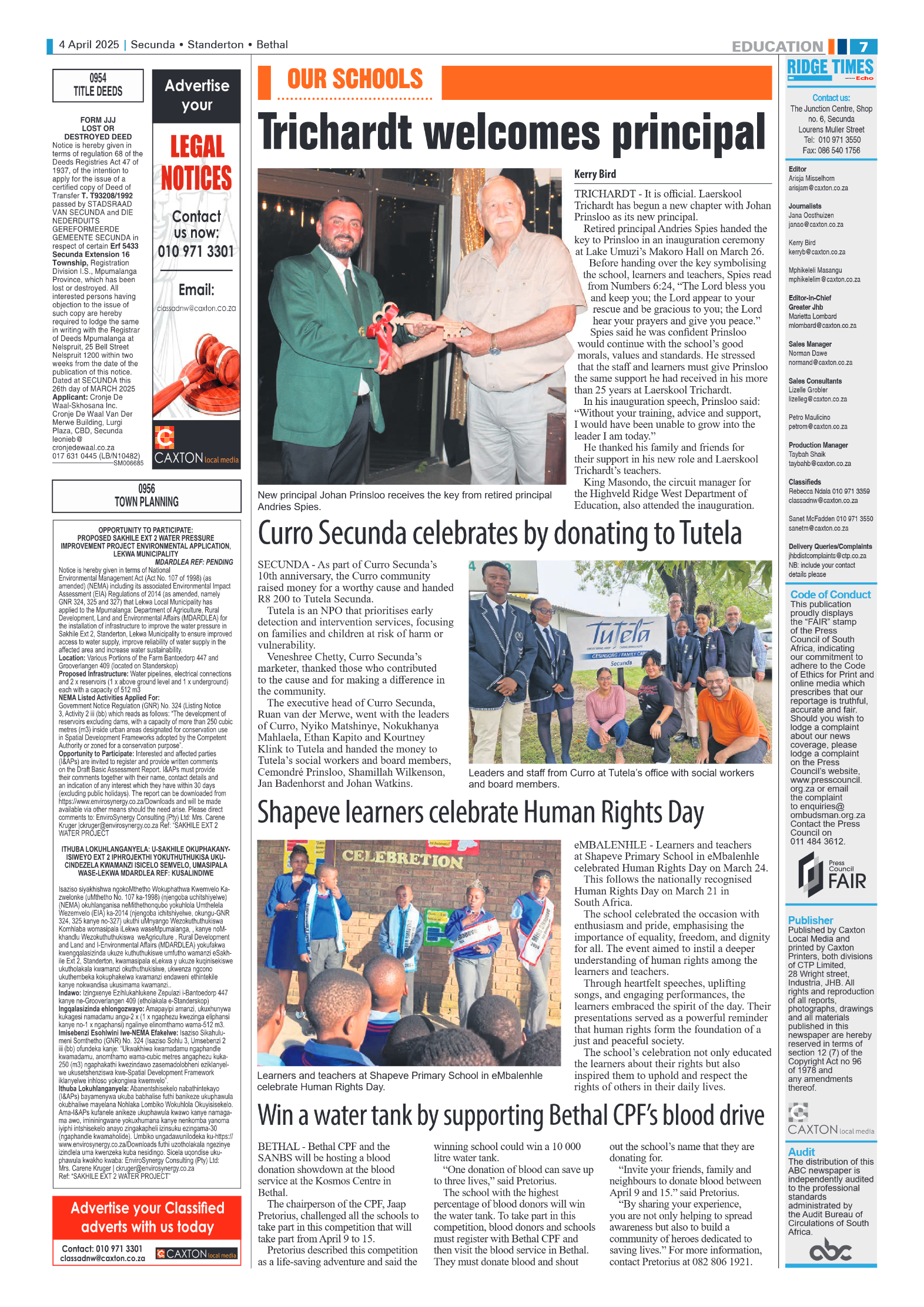 Ridge Times 4 April 2025 page 7