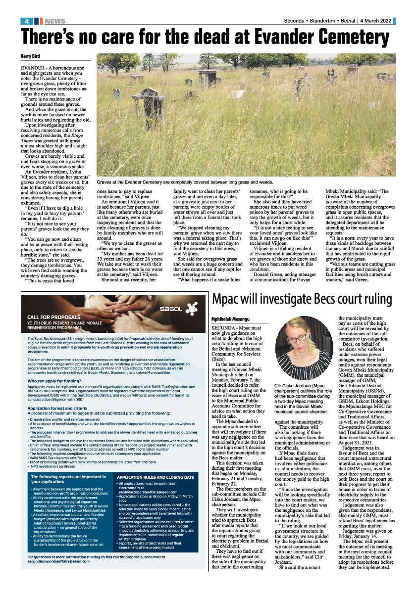Ridge Times 4 March 2022 page 4
