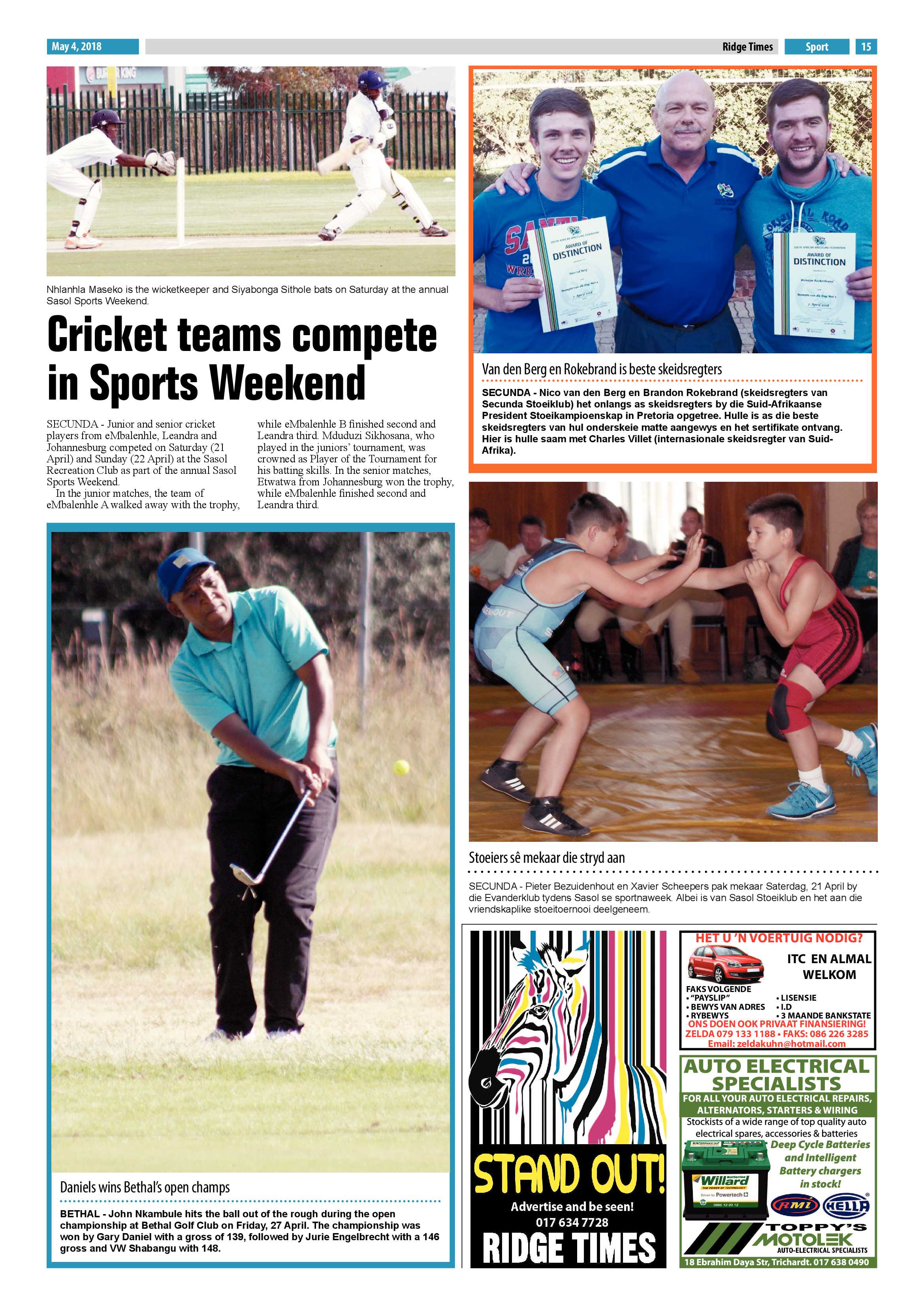 Ridge Times 4 May 2018 page 15