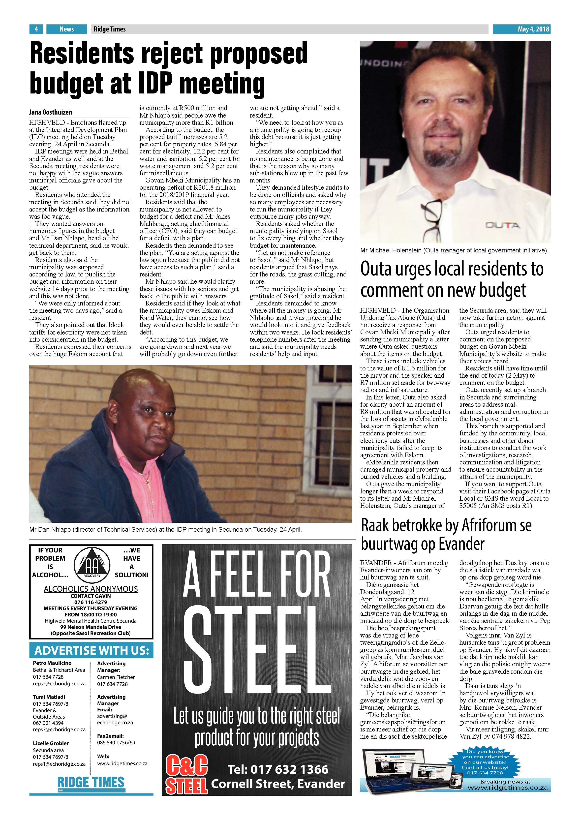 Ridge Times 4 May 2018 page 4