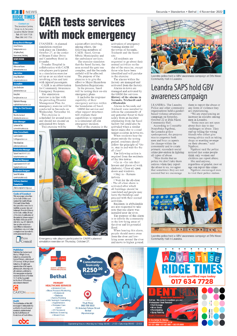 Ridge Times 4 Nov 2022 page 2