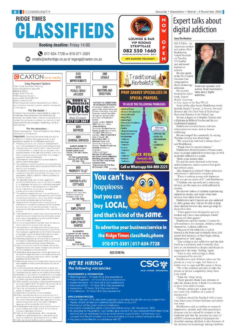 Ridge Times 4 Nov 2022 page 6