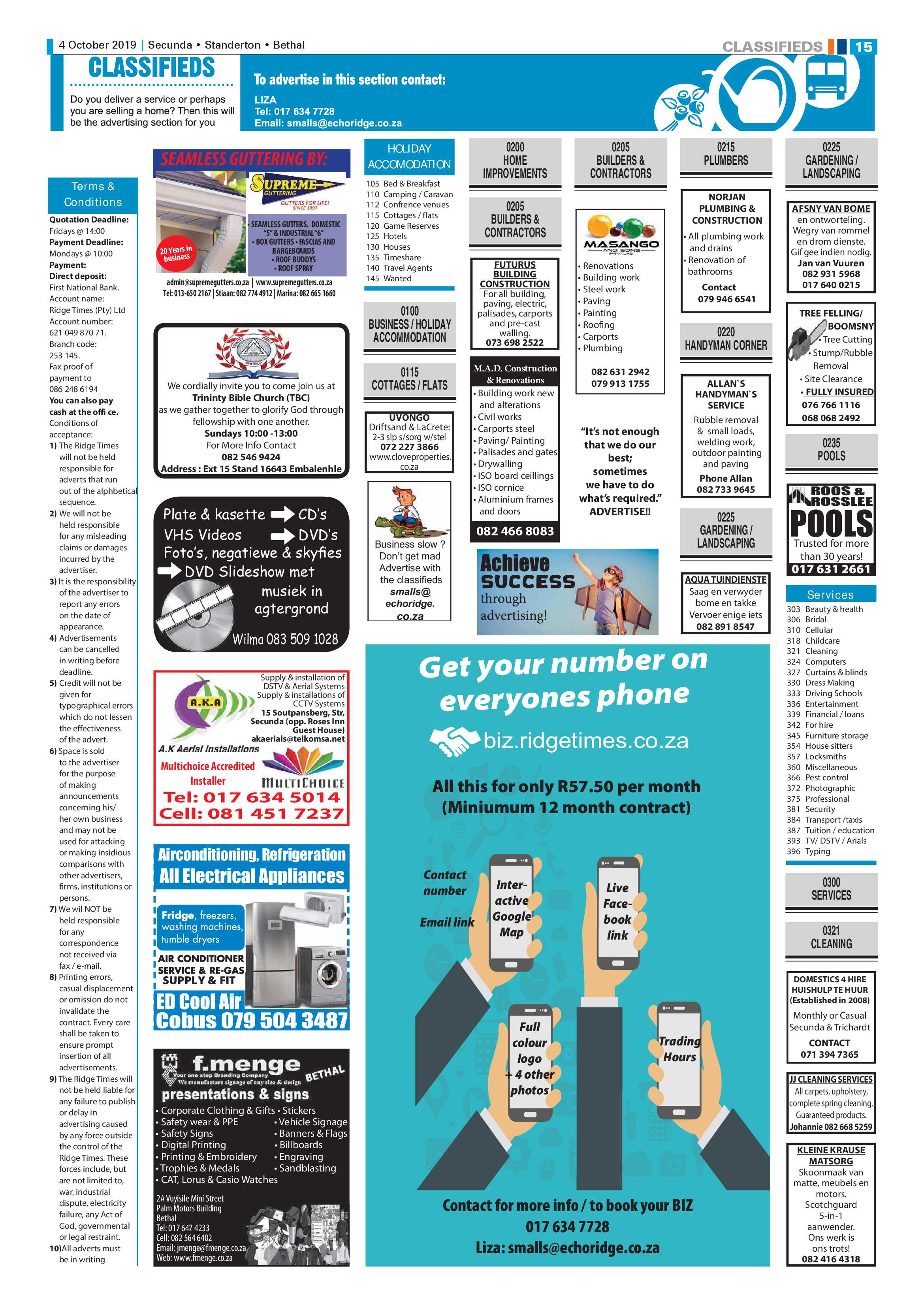 Ridge Times 04 October 2019 page 15