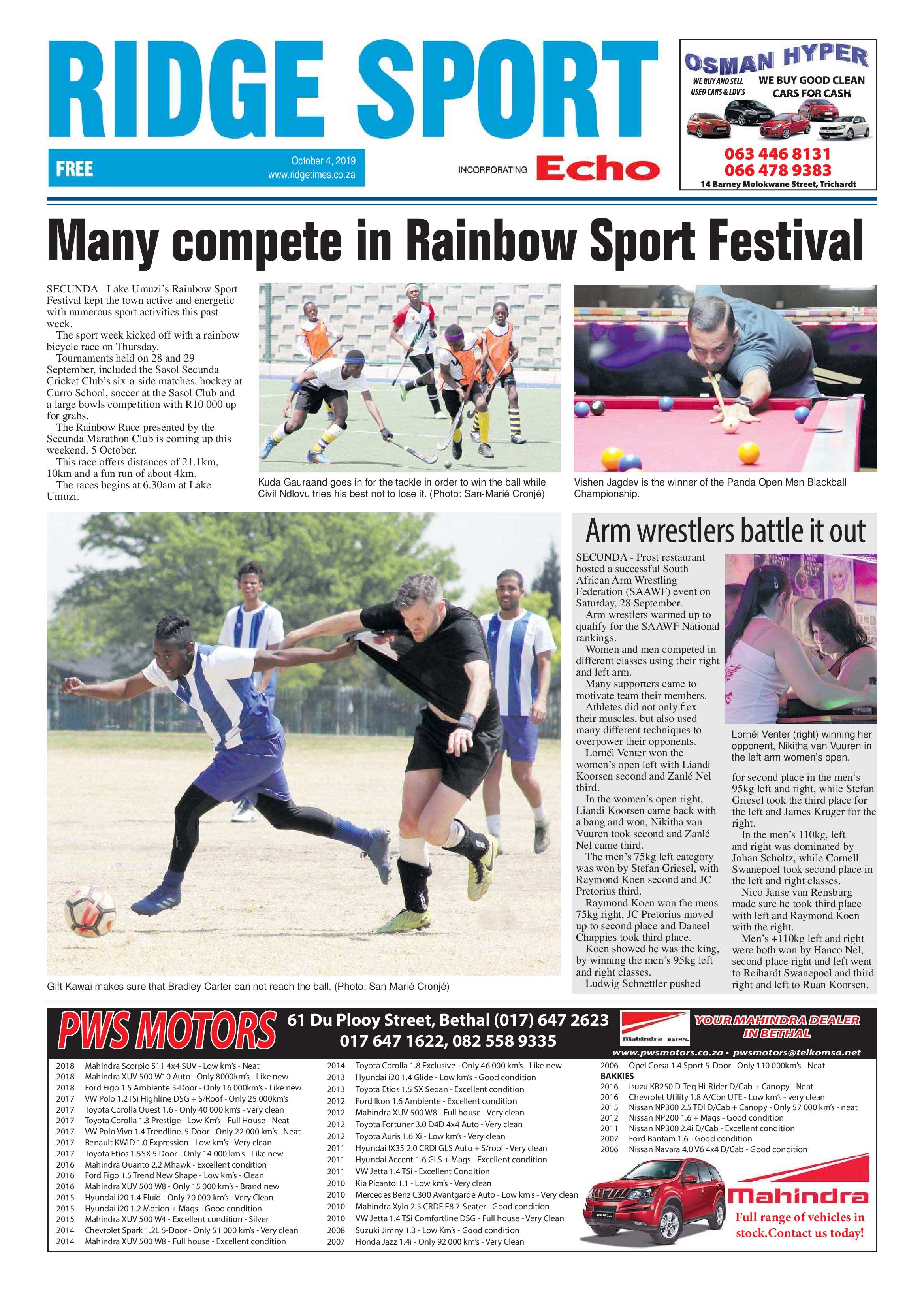 Ridge Times 04 October 2019 page 20