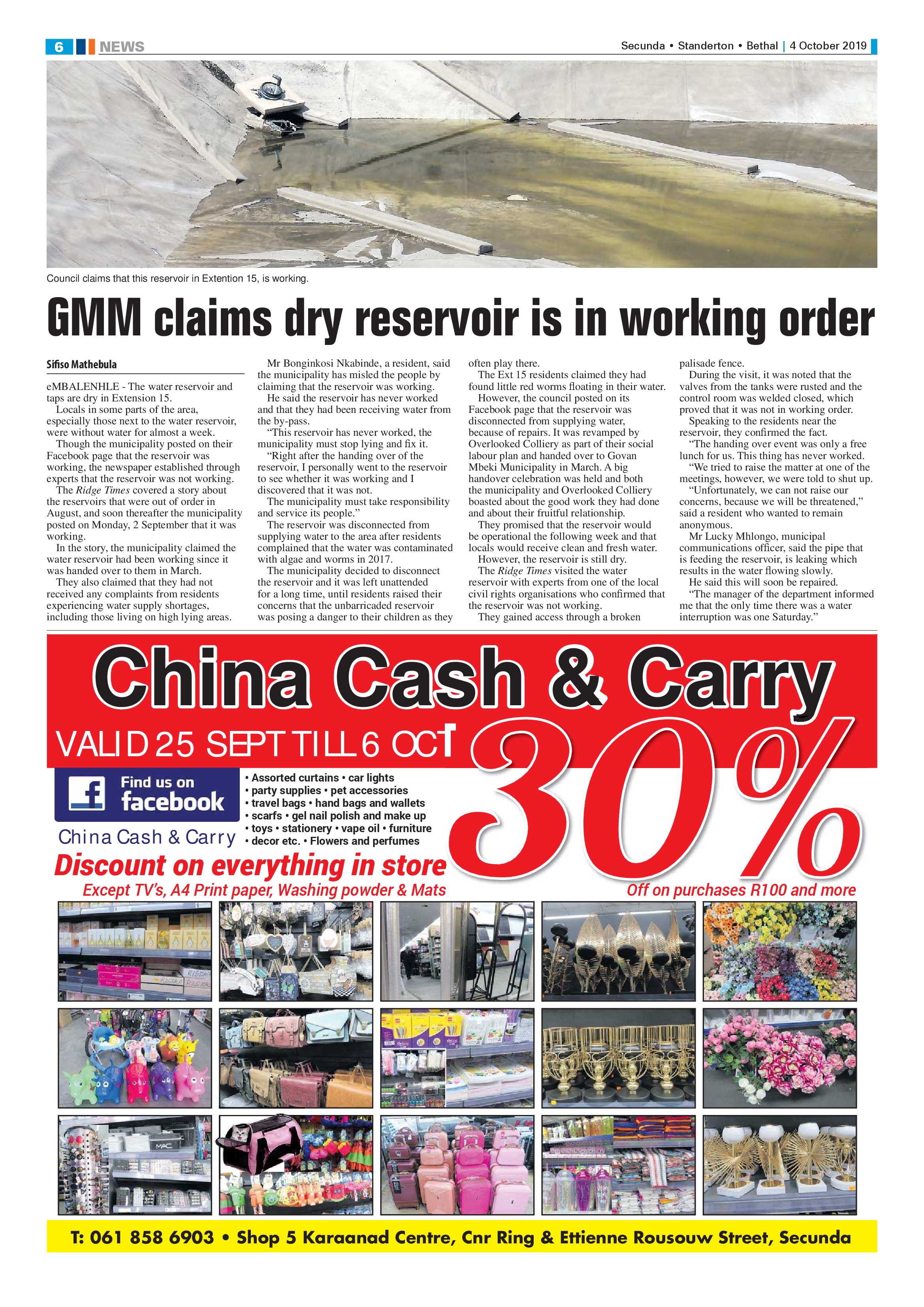 Ridge Times 04 October 2019 page 6