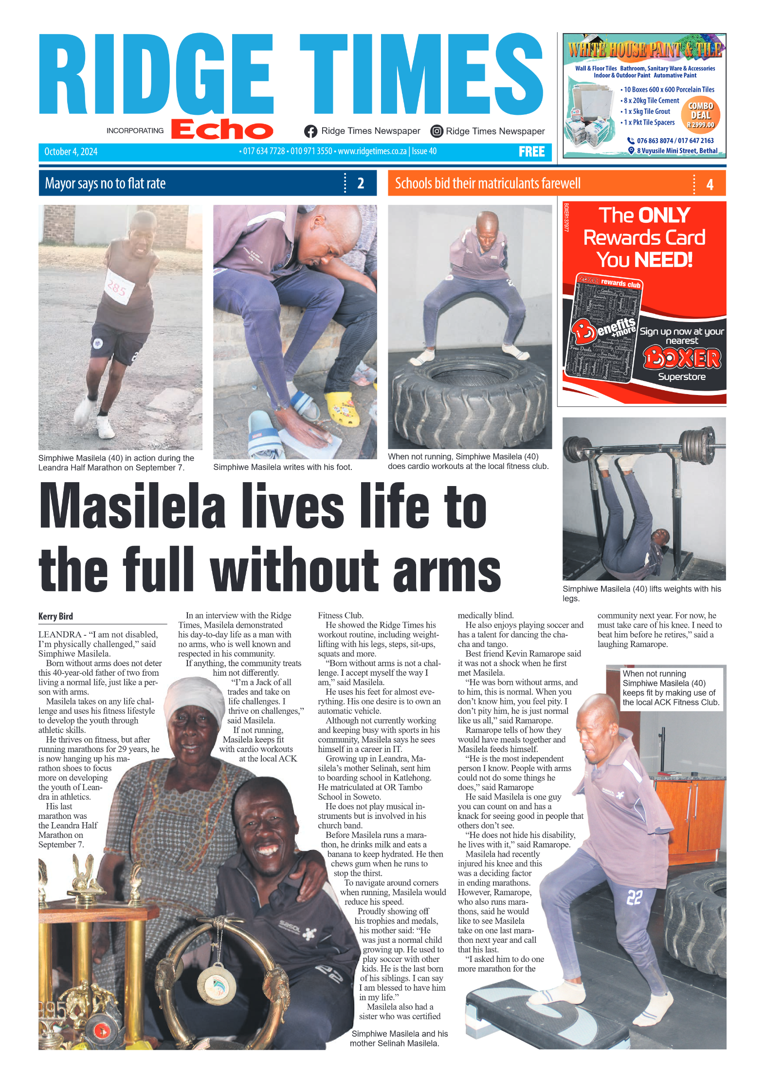 Ridge Times 4 October 2024 page 1