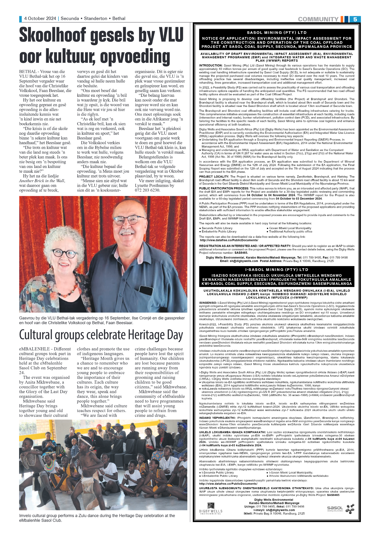 Ridge Times 4 October 2024 page 5