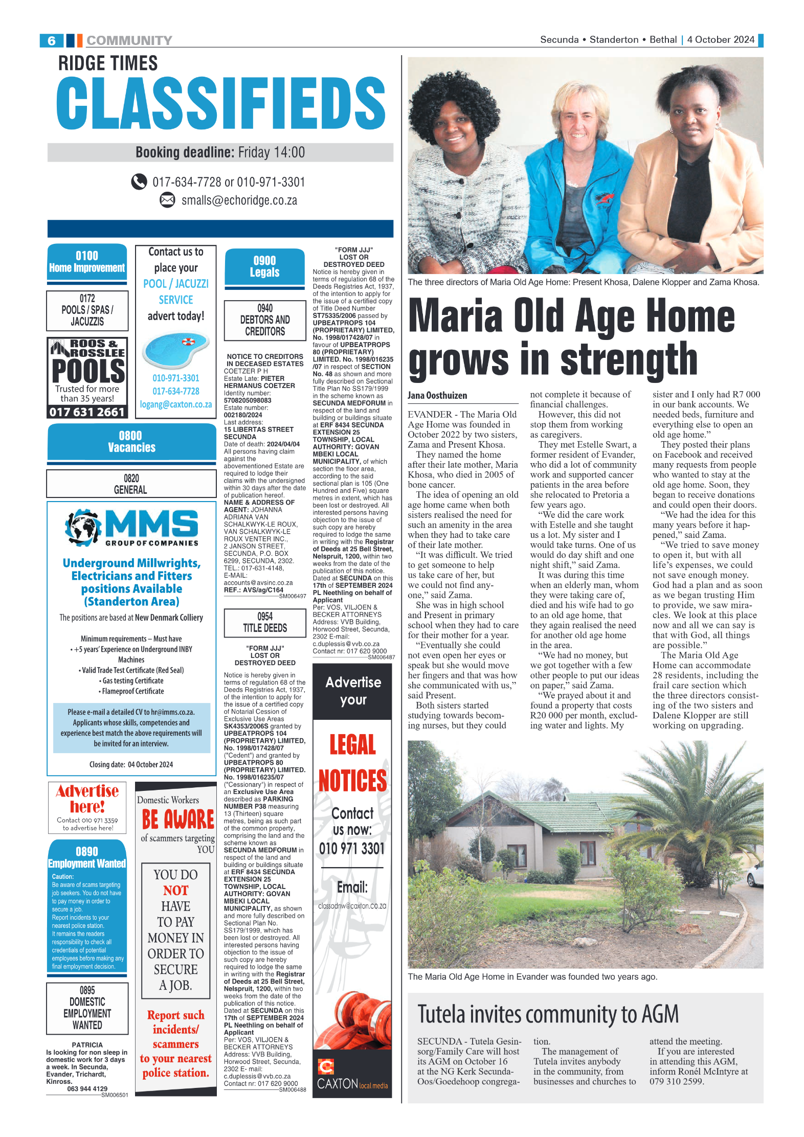 Ridge Times 4 October 2024 page 6