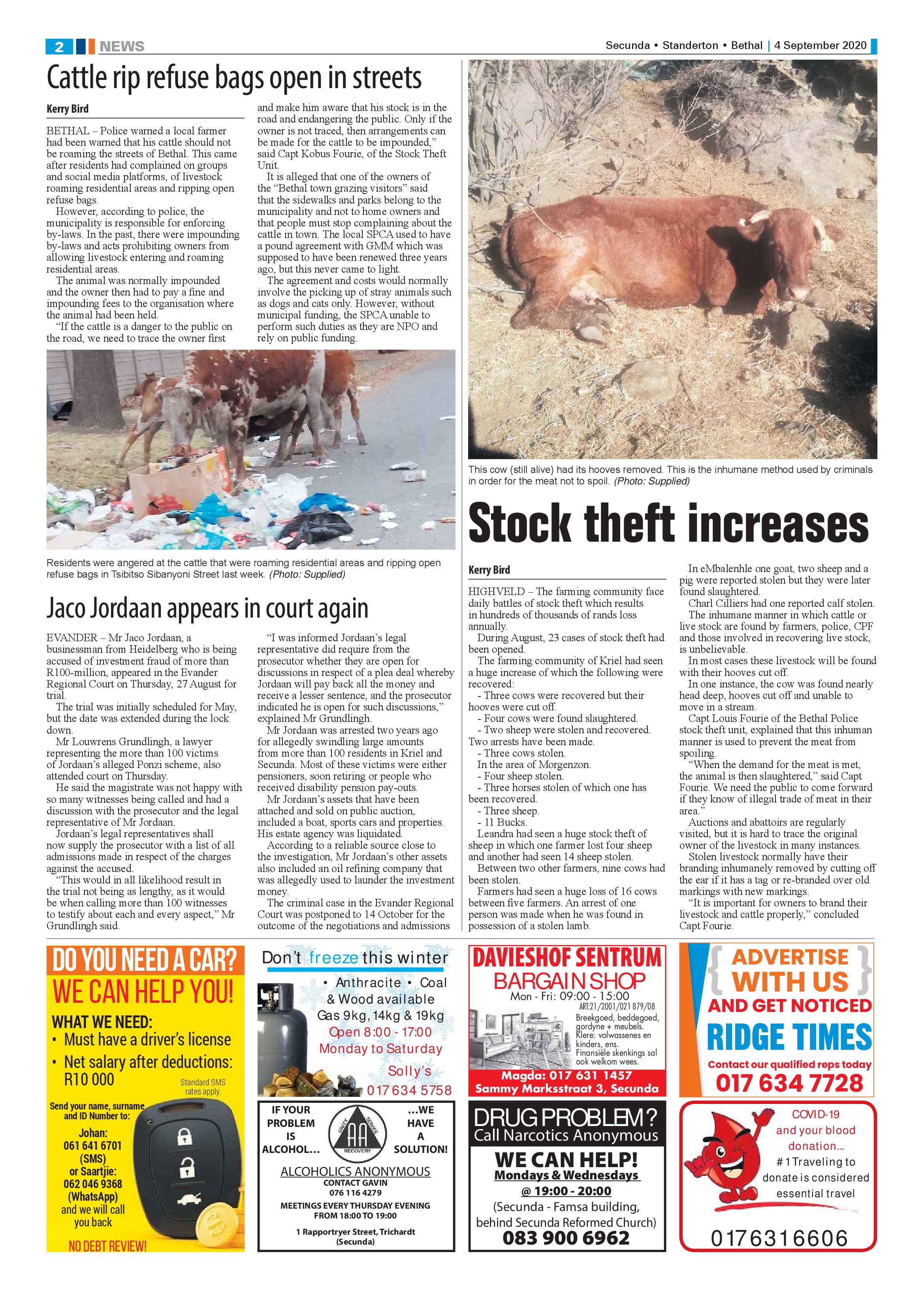 Ridge Times 4 September 2020 page 2