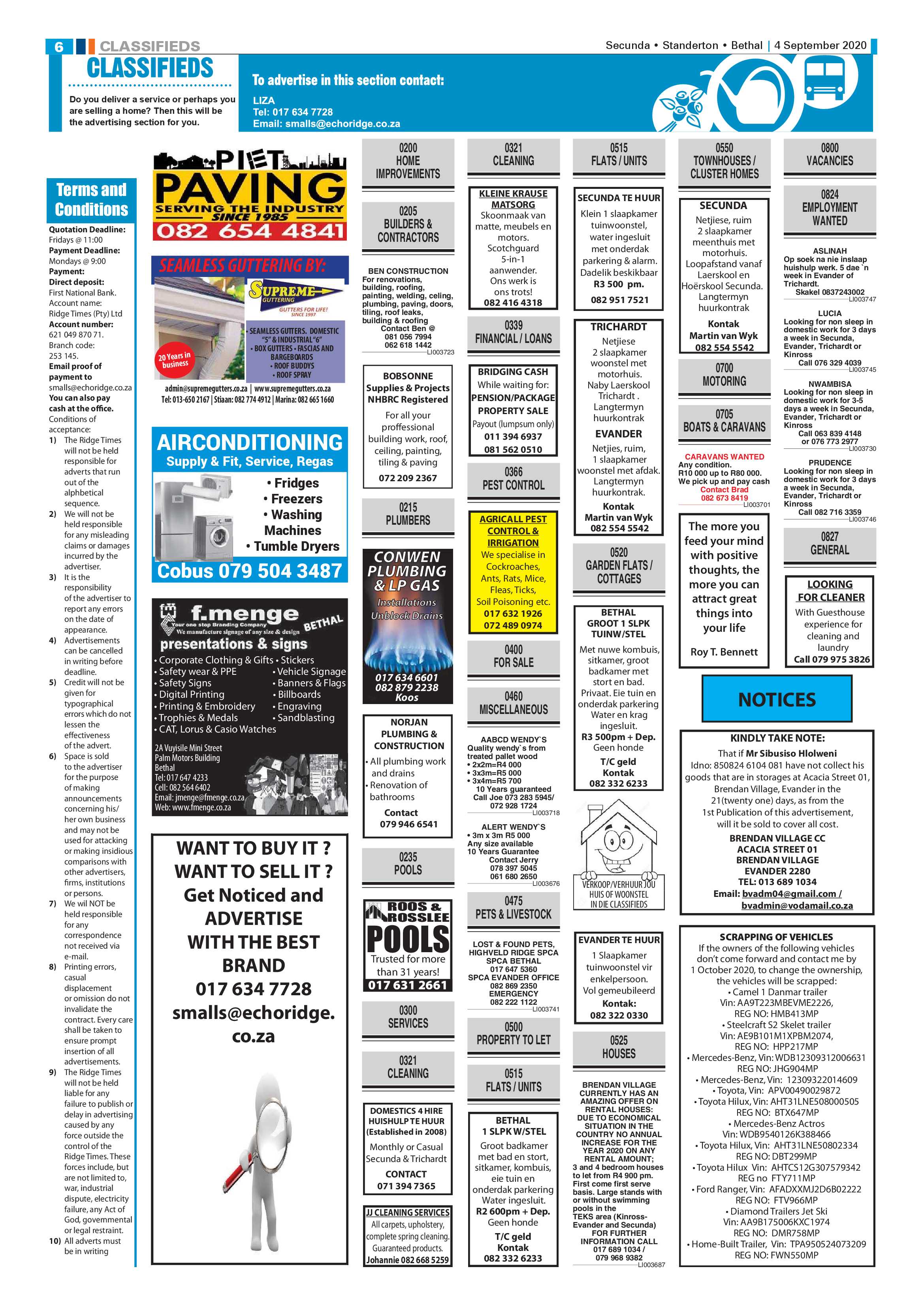 Ridge Times 4 September 2020 page 6