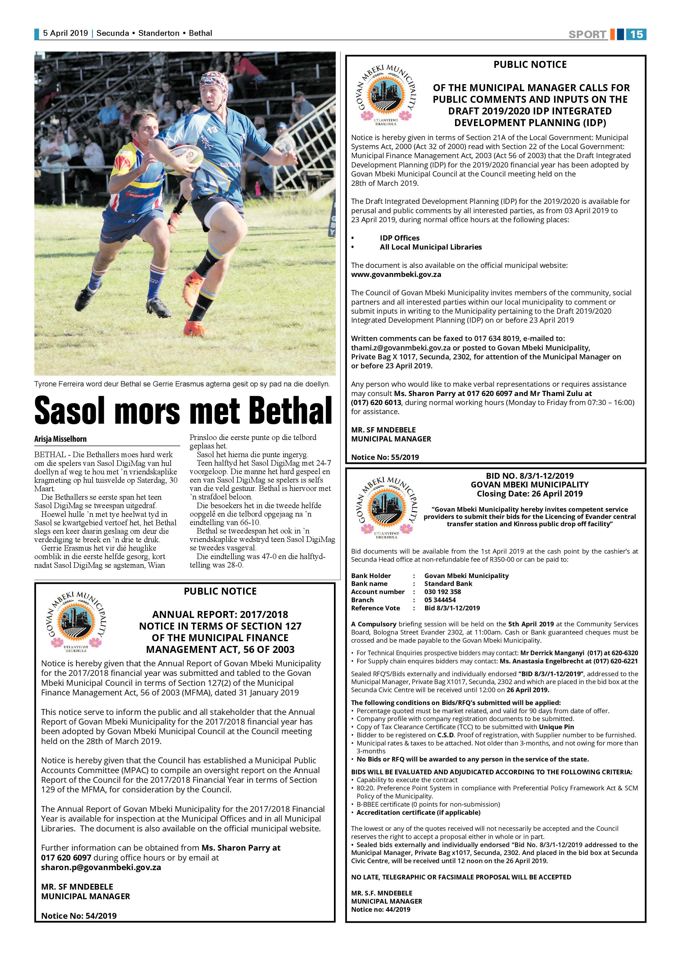 Ridge Times 5 April 2019 page 15