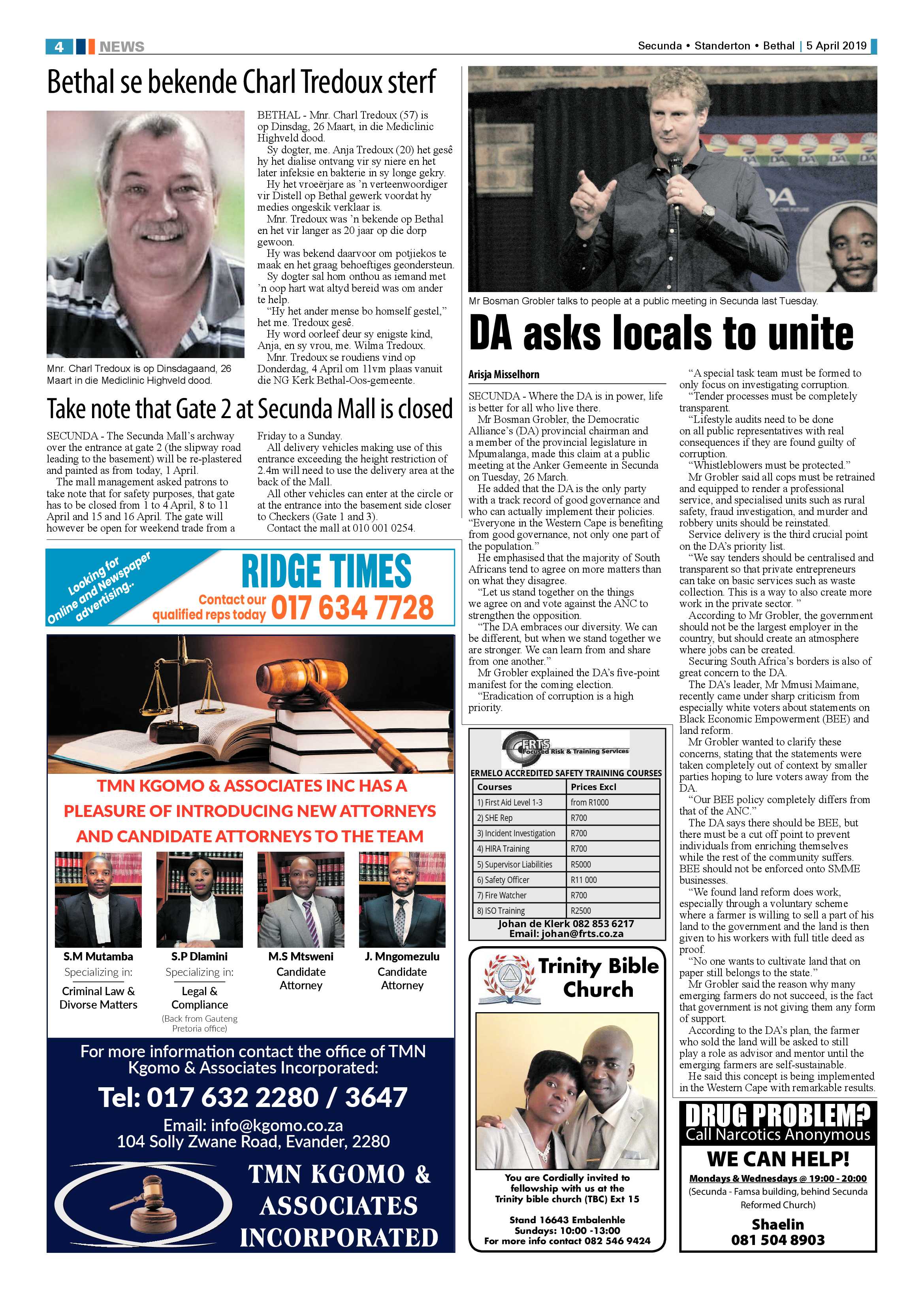Ridge Times 5 April 2019 page 4