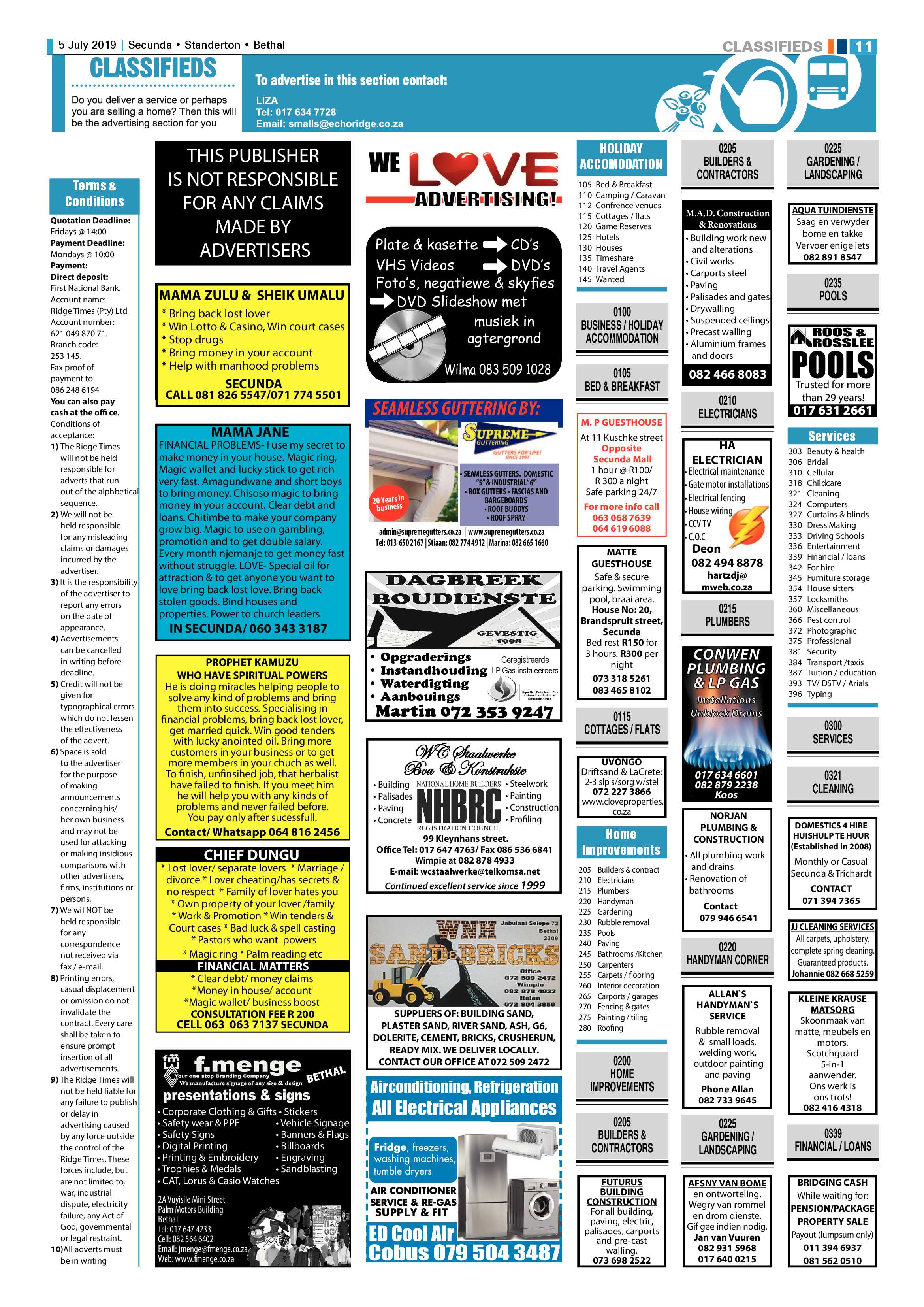 Ridge Times 5 July 2019 page 11