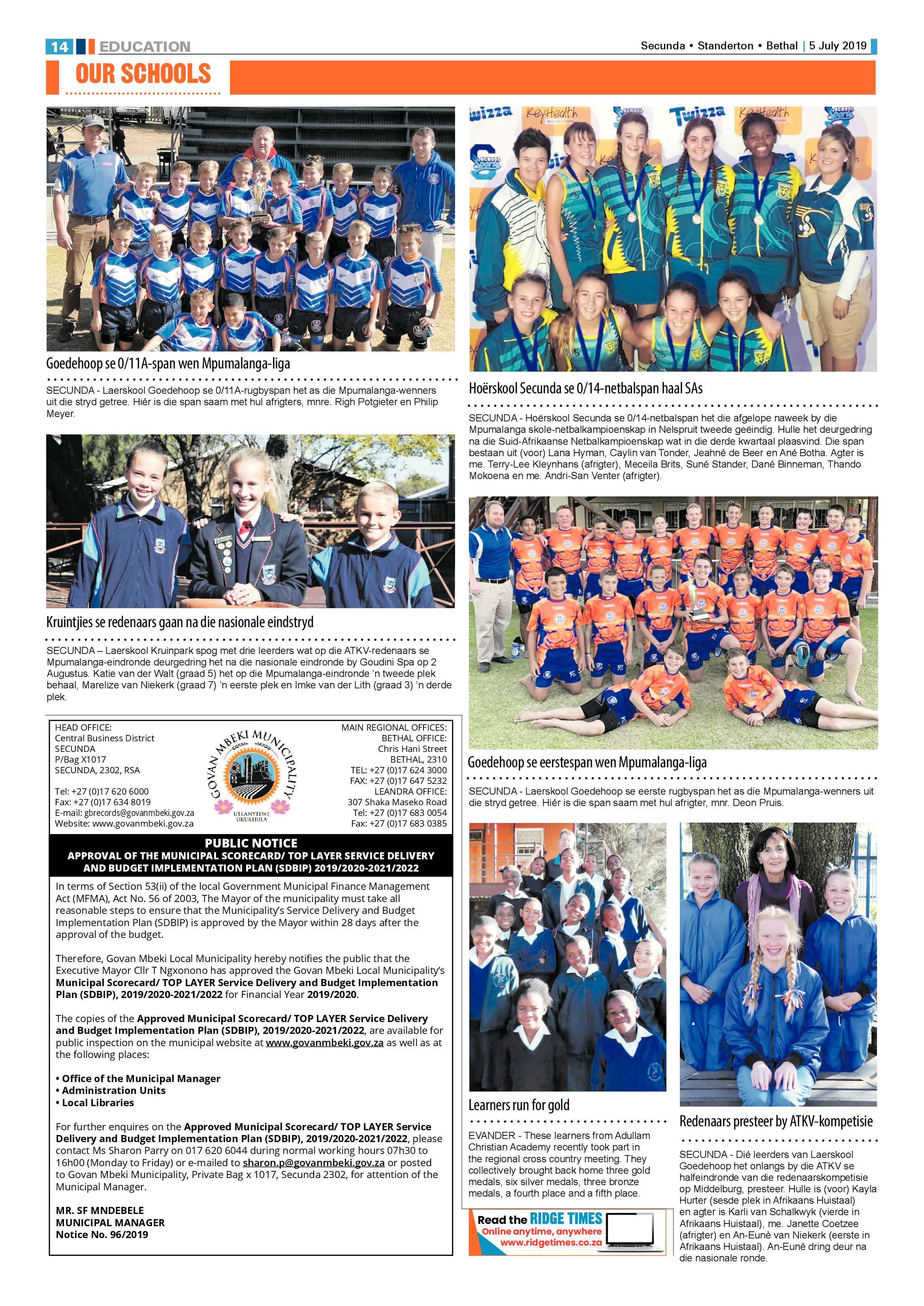 Ridge Times 5 July 2019 page 14