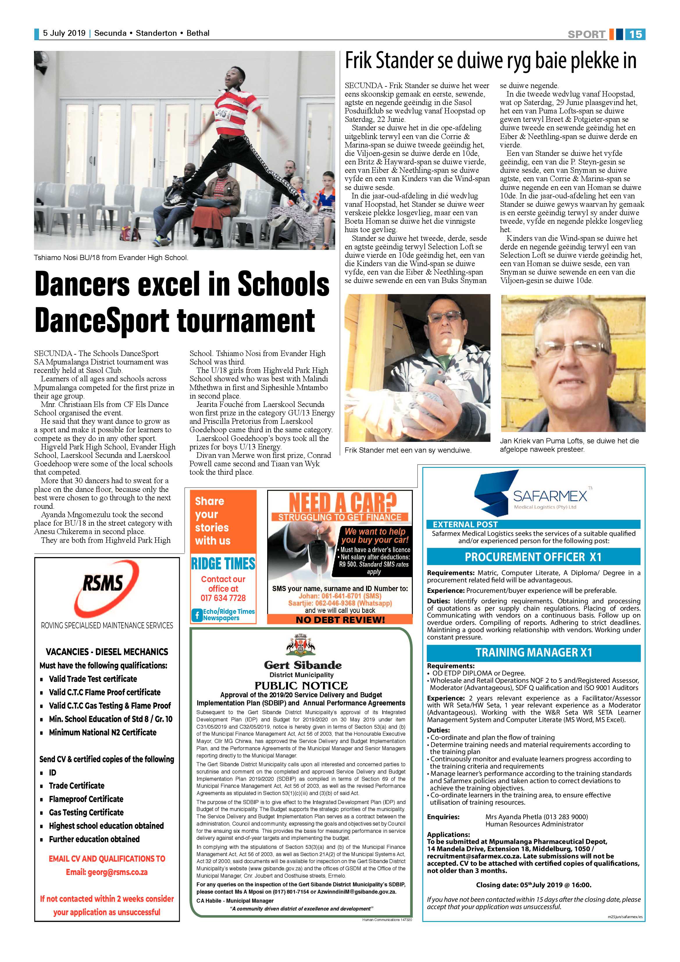 Ridge Times 5 July 2019 page 15