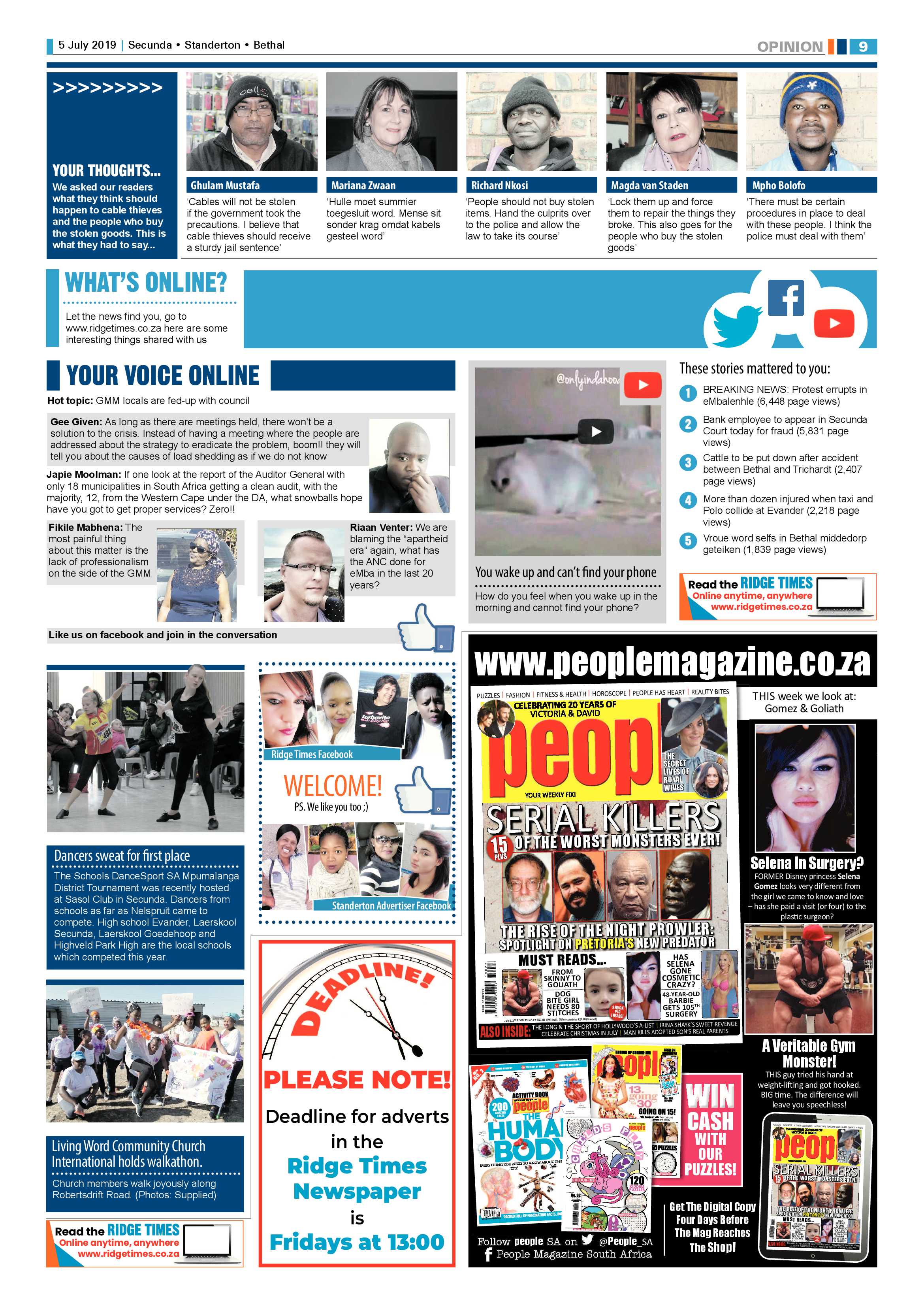 Ridge Times 5 July 2019 page 9