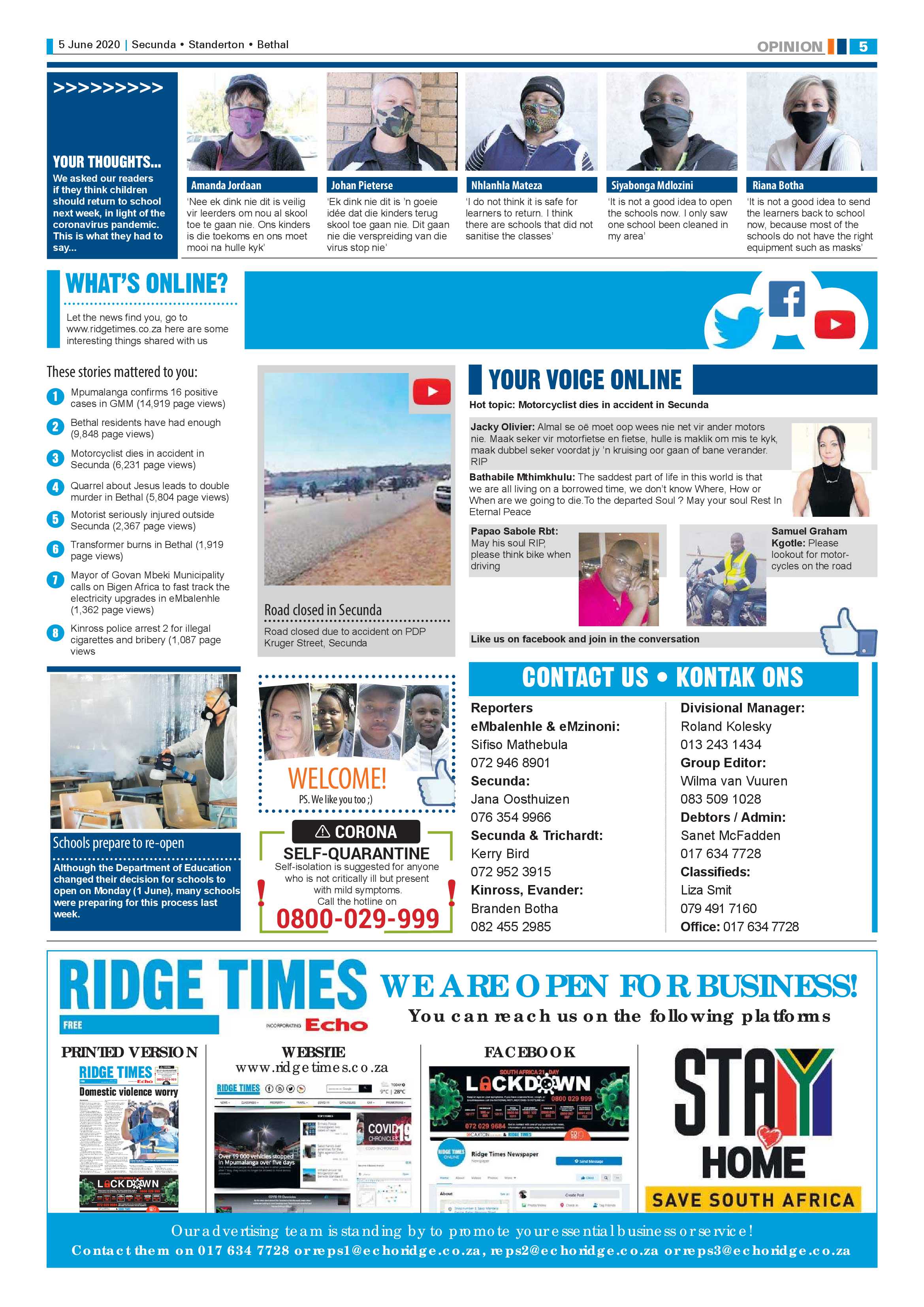 Ridge Times 5 June 2020 page 5