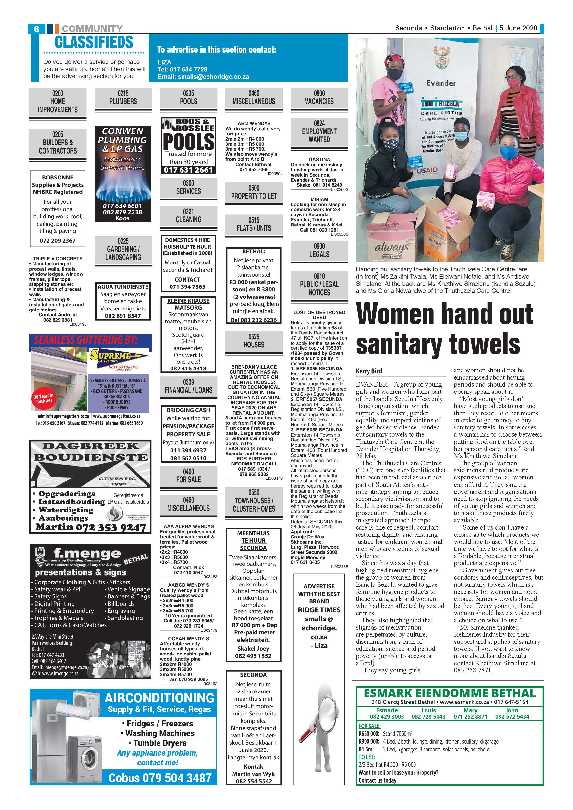 Ridge Times 5 June 2020 page 6