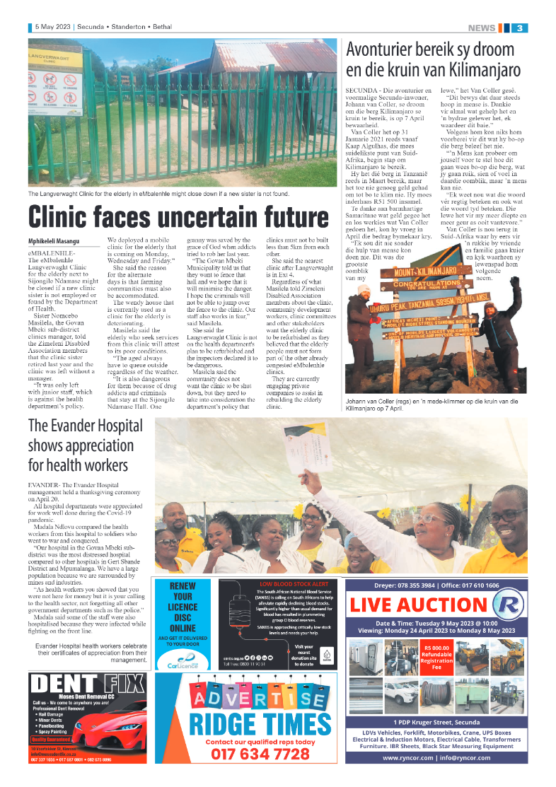 Ridge Times 5 May 2023 page 3