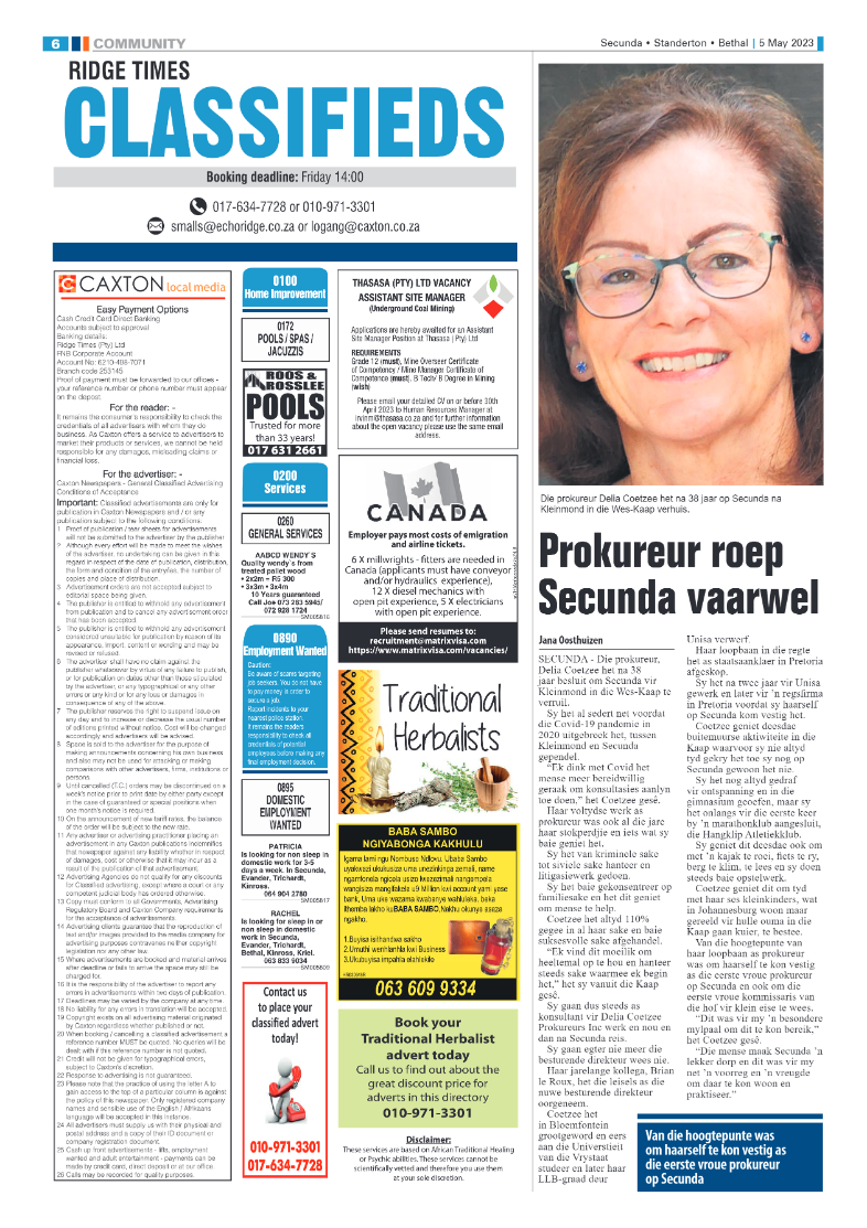 Ridge Times 5 May 2023 page 6