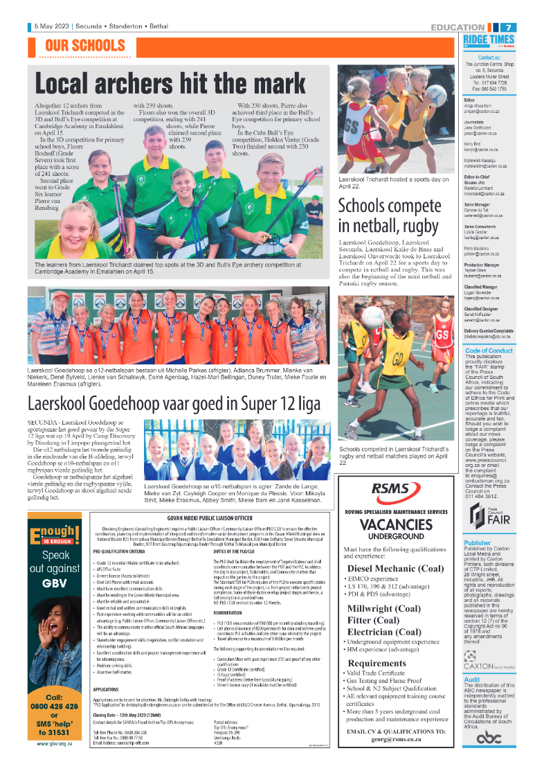 Ridge Times 5 May 2023 page 7