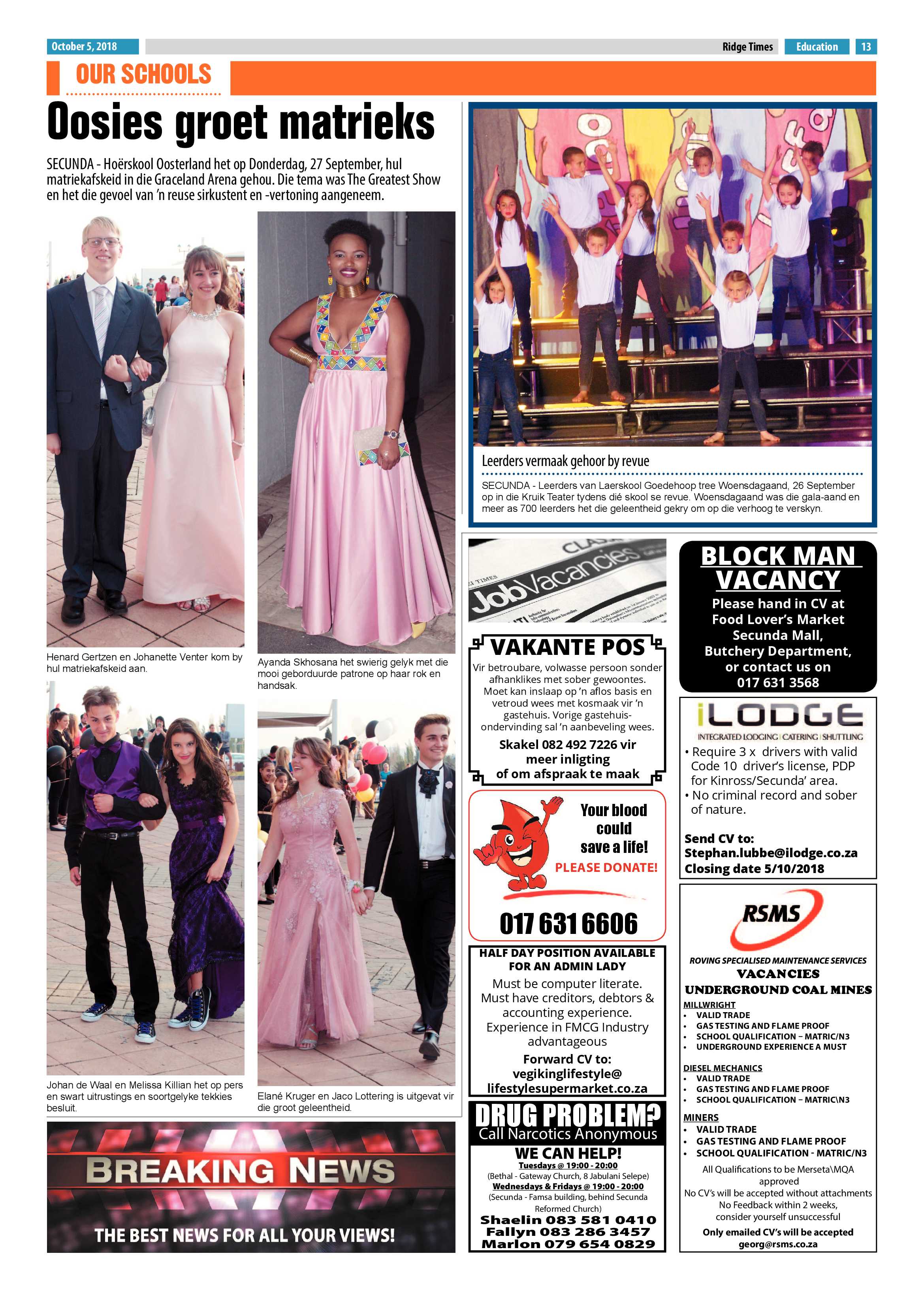 Ridge Times 5 October 2018 page 13