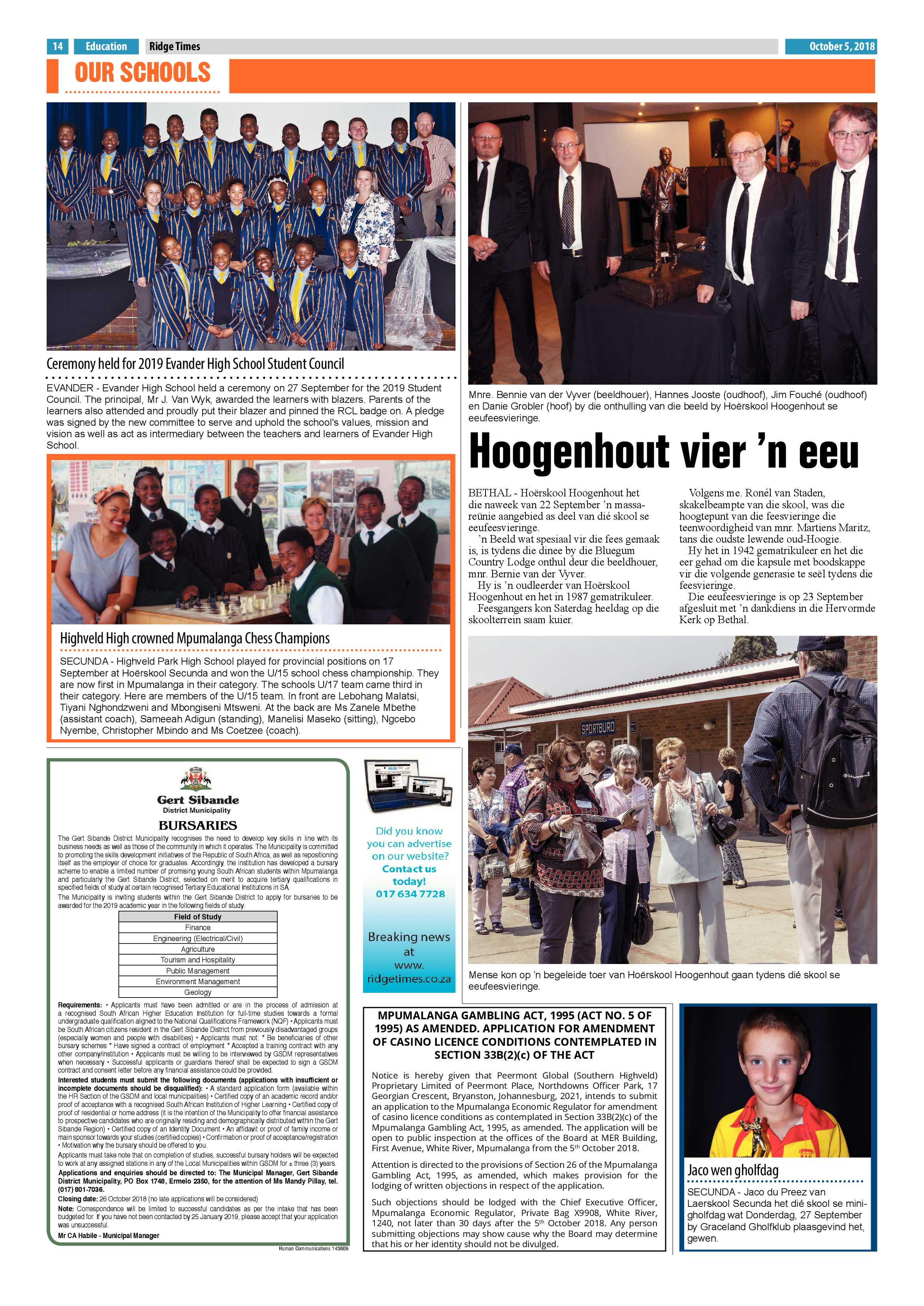 Ridge Times 5 October 2018 page 14