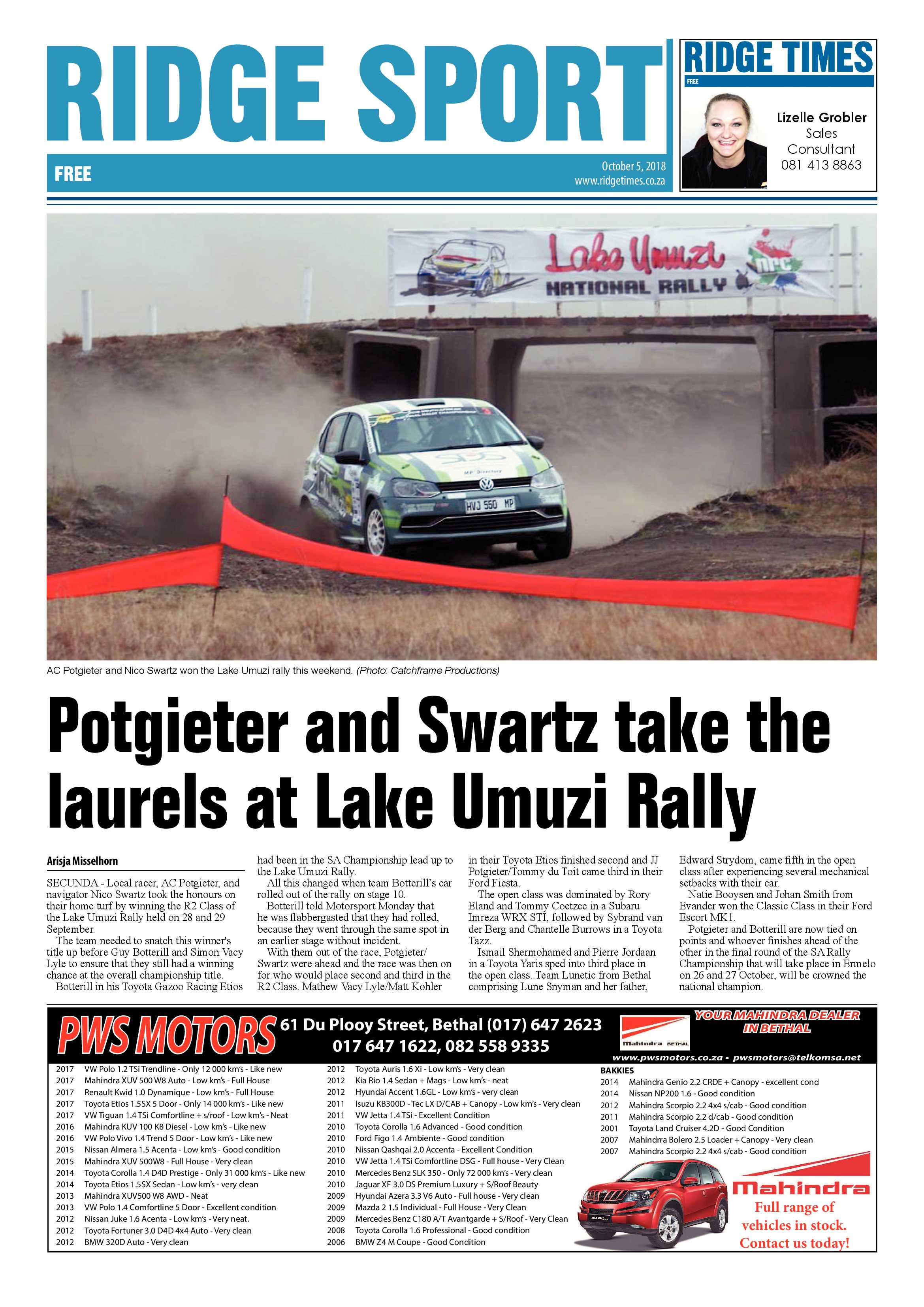 Ridge Times 5 October 2018 page 16