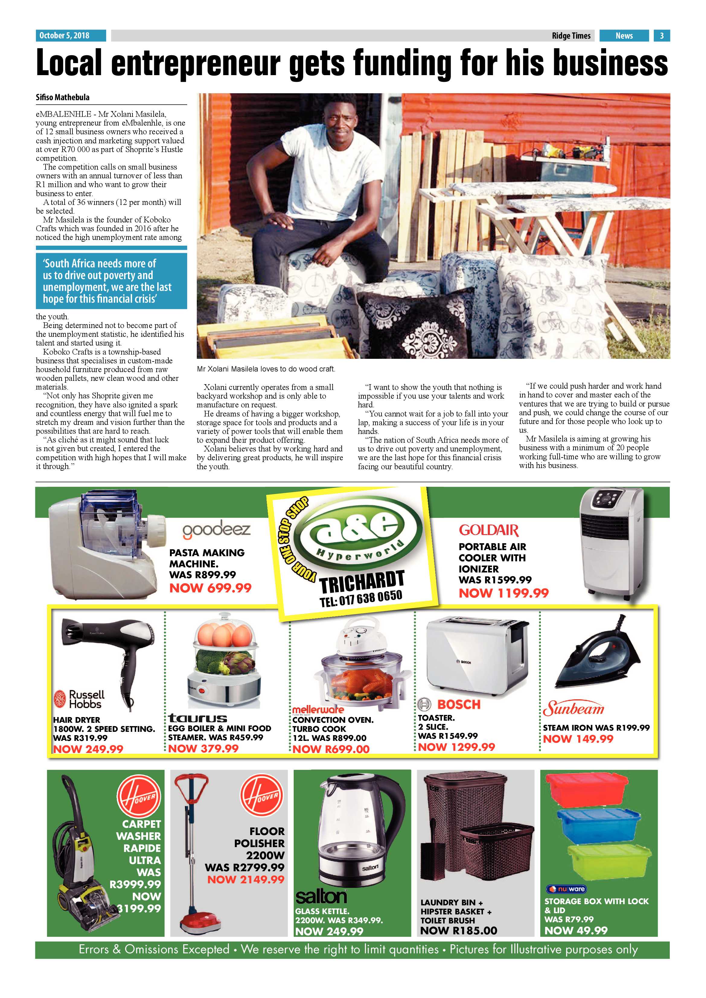 Ridge Times 5 October 2018 page 3