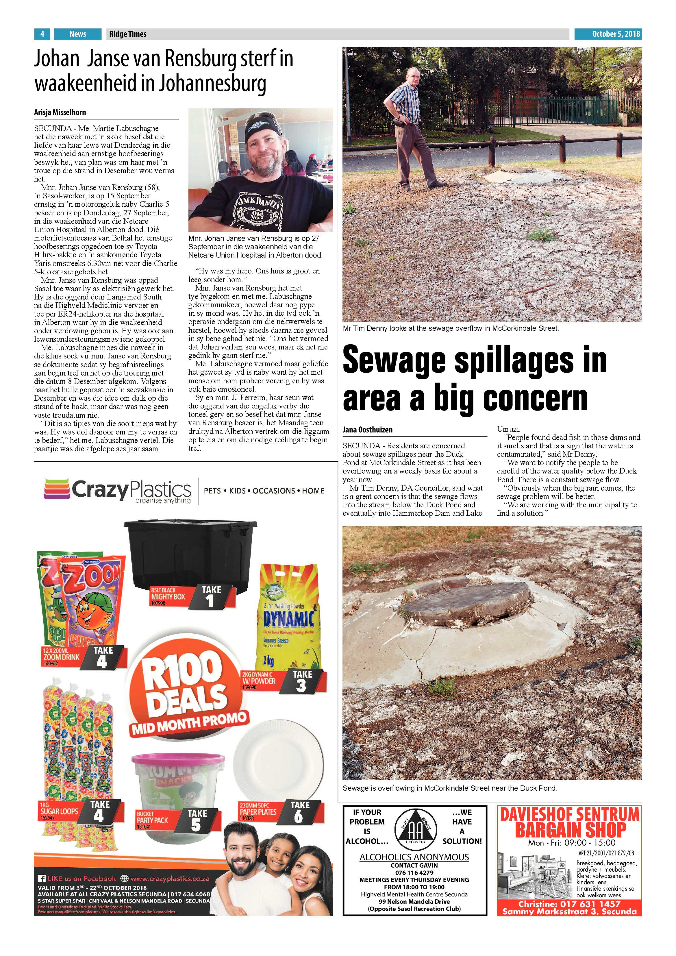 Ridge Times 5 October 2018 page 4