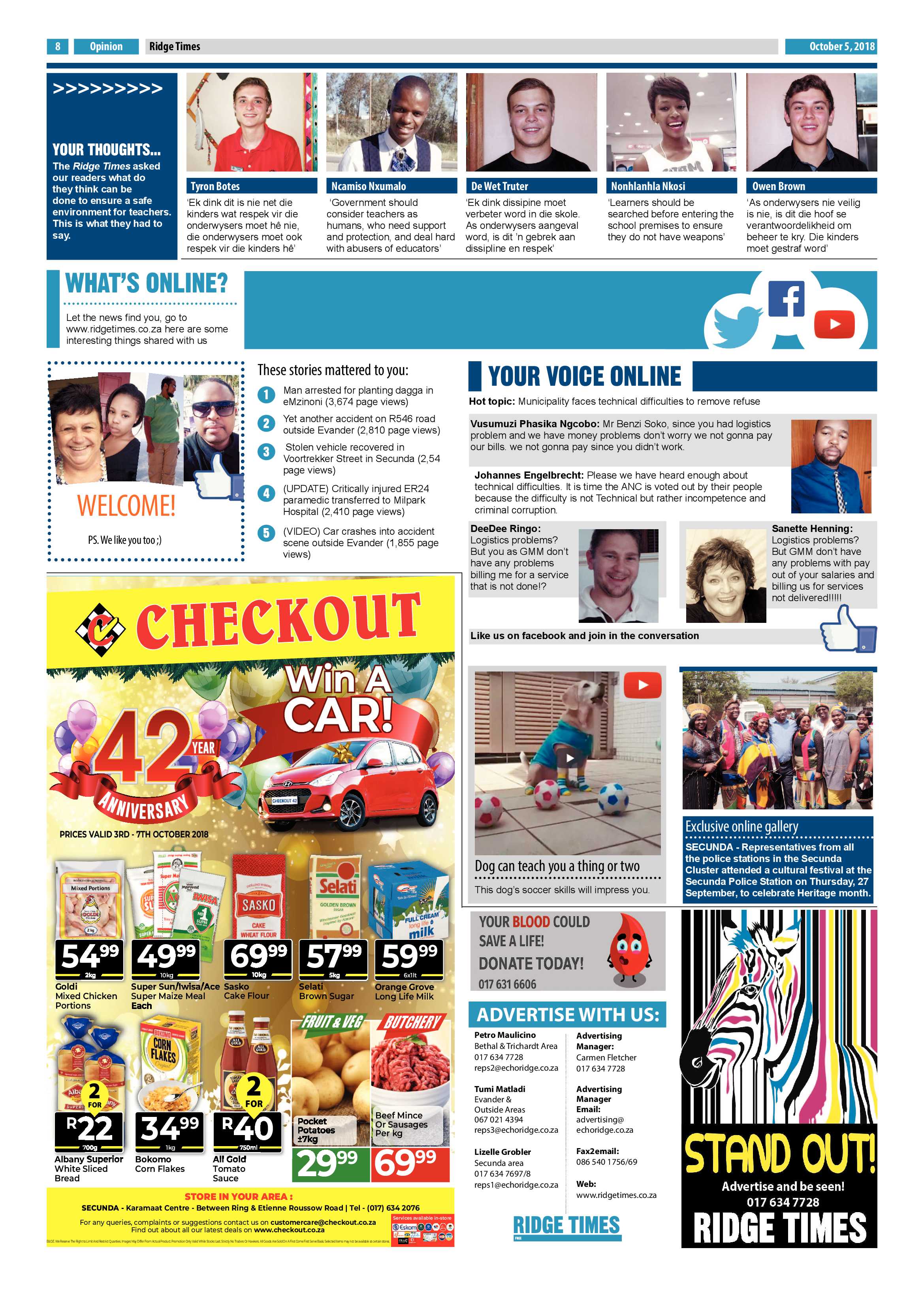 Ridge Times 5 October 2018 page 8