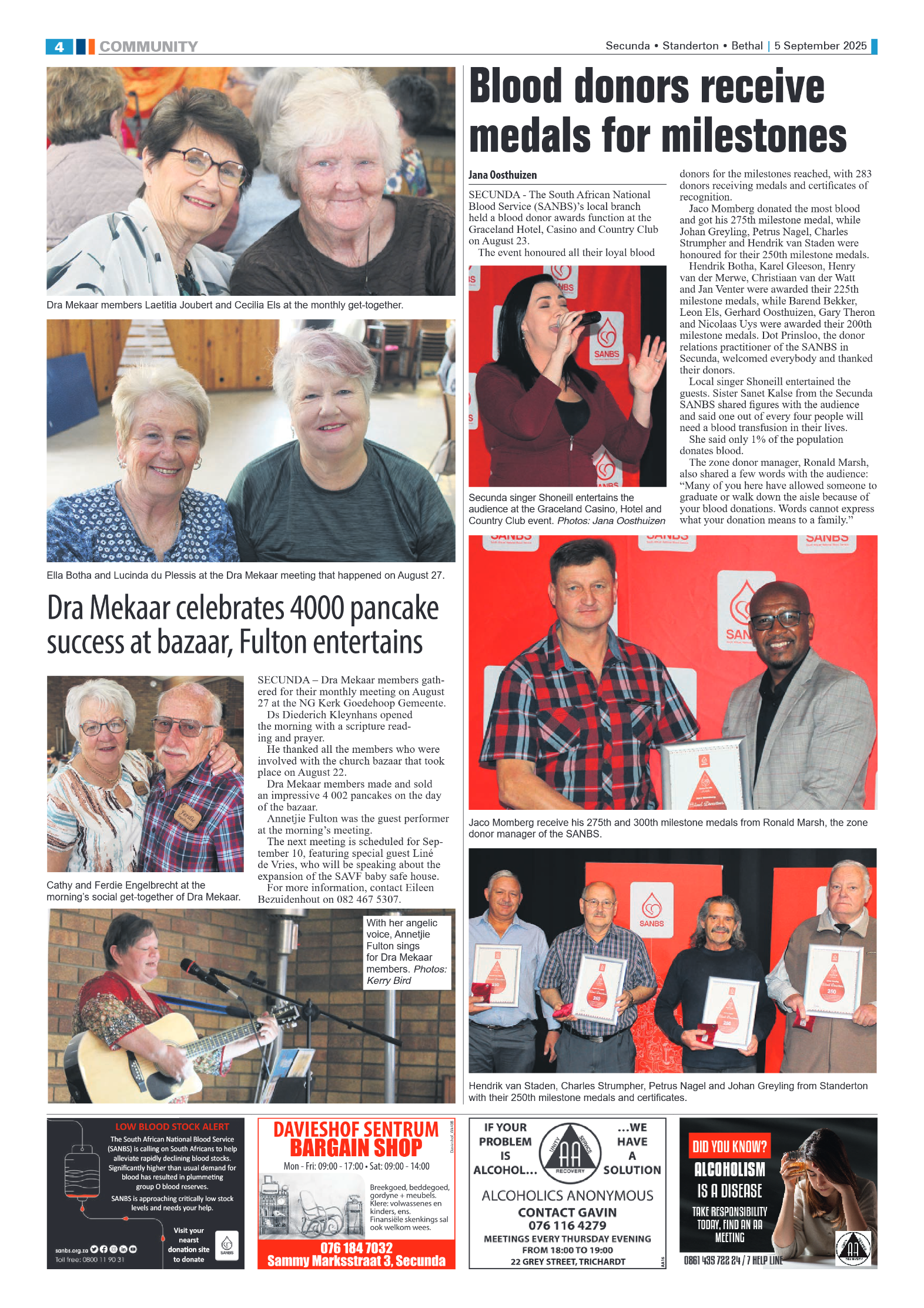 Ridge Times 5 September 2025 page 4