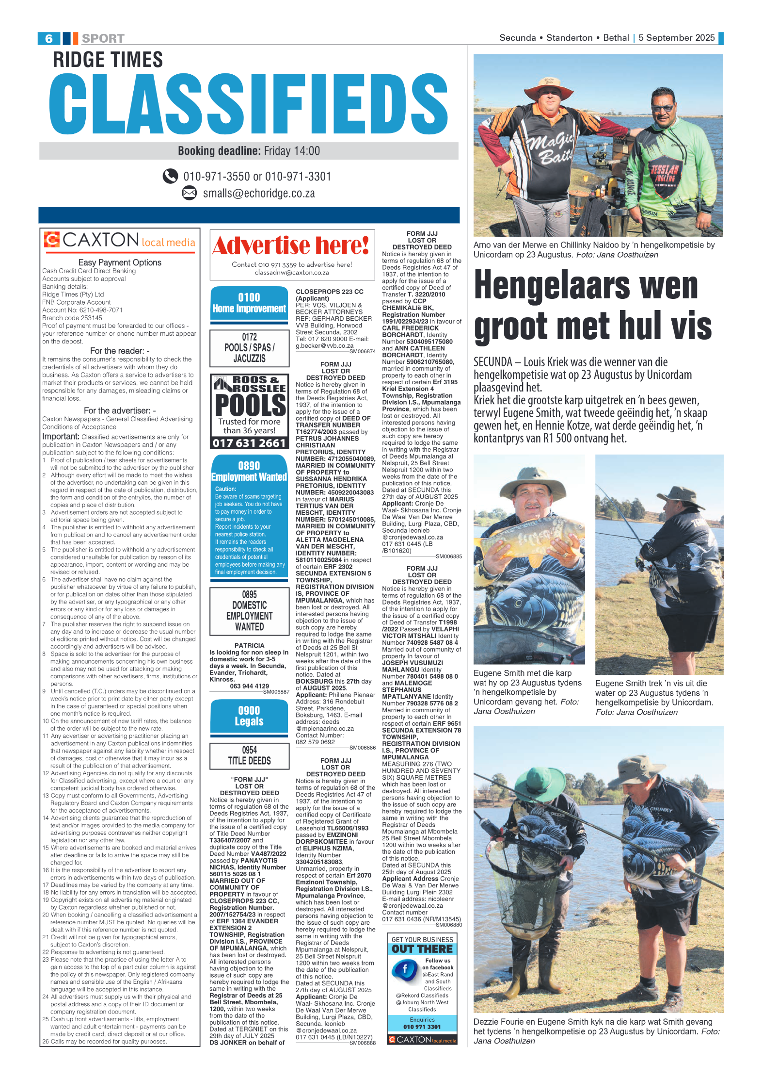 Ridge Times 5 September 2025 page 6