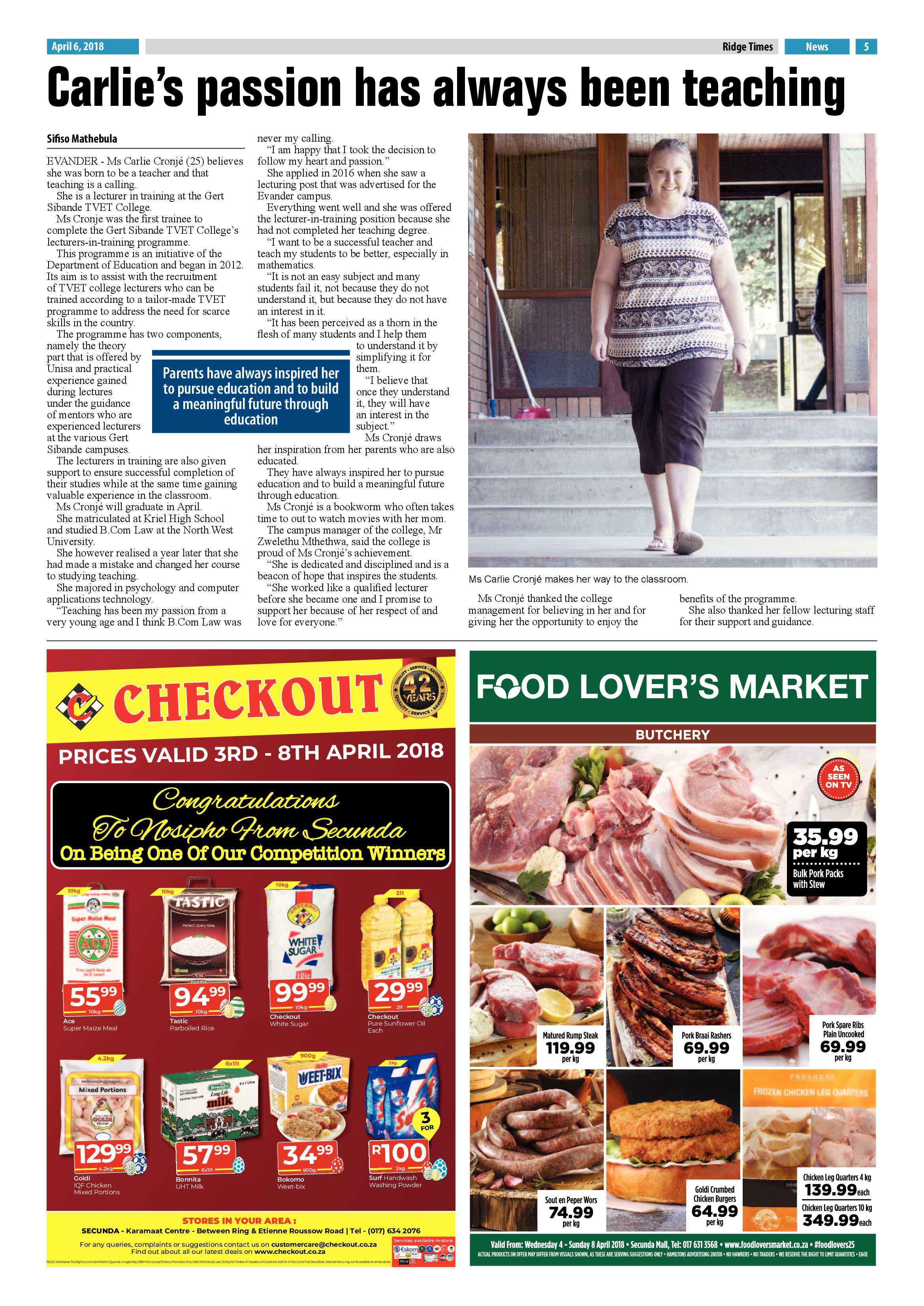 Ridge Times 6 April 2018 page 5