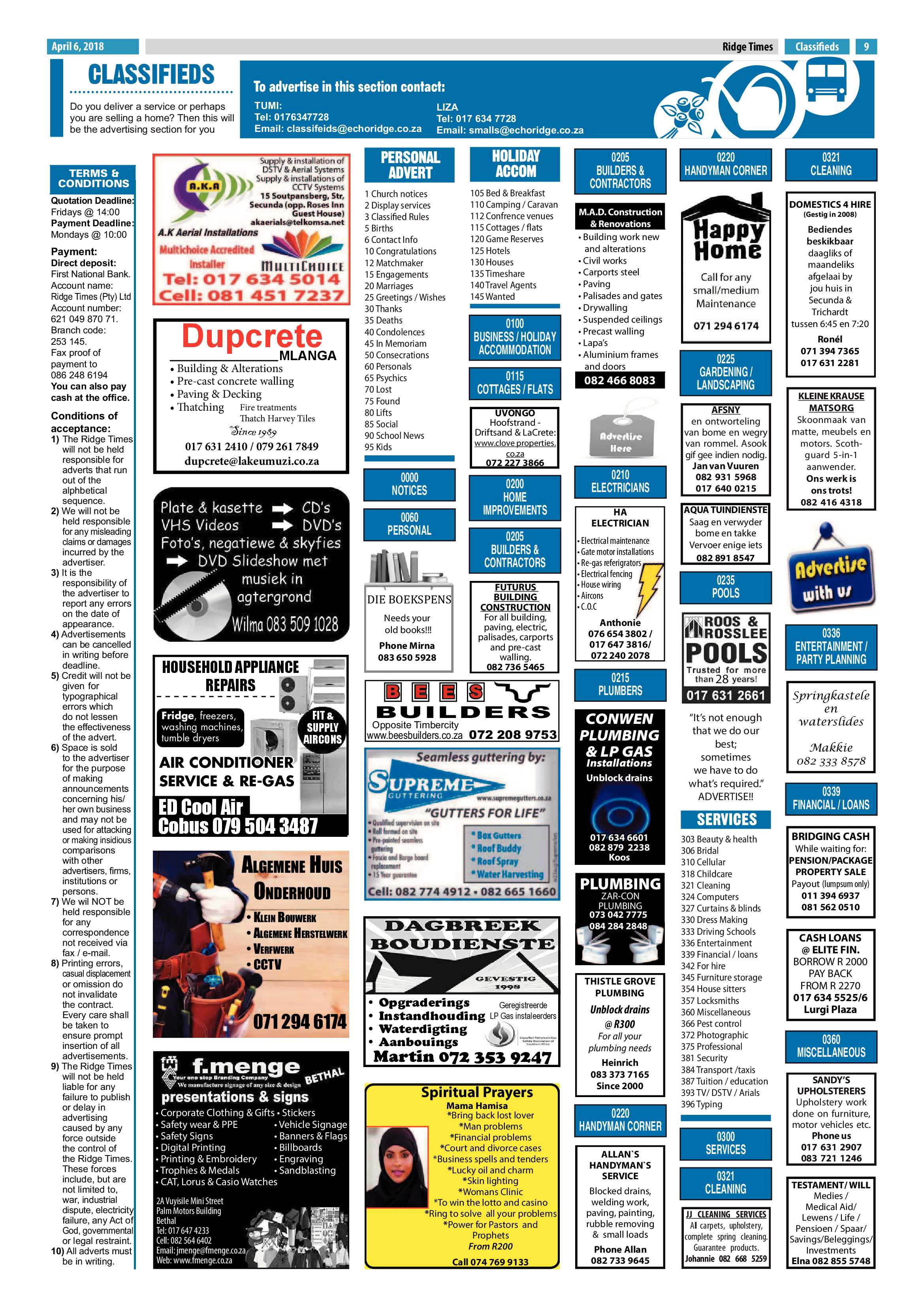 Ridge Times 6 April 2018 page 9