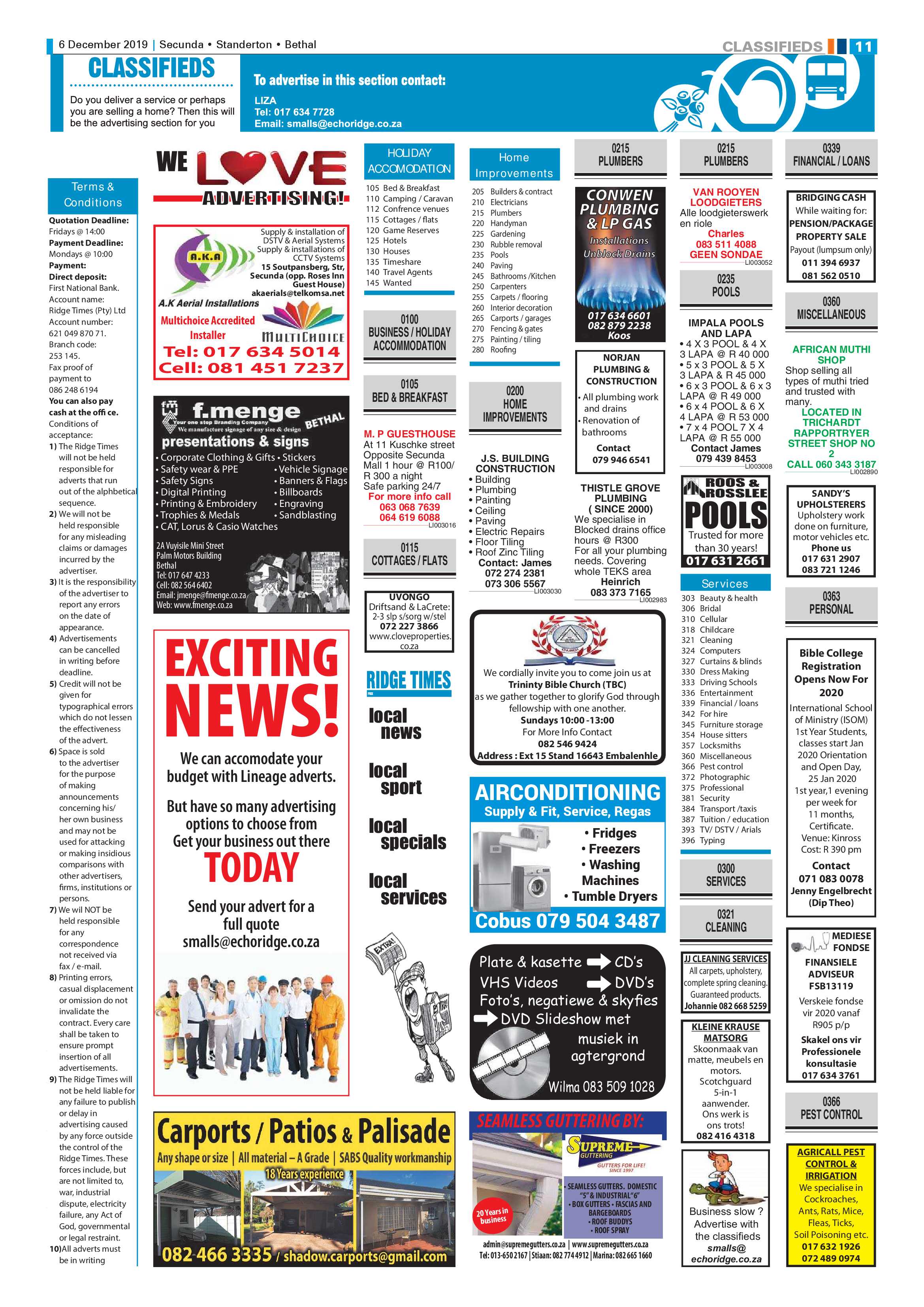 Ridge Times 6 December 2019 page 11